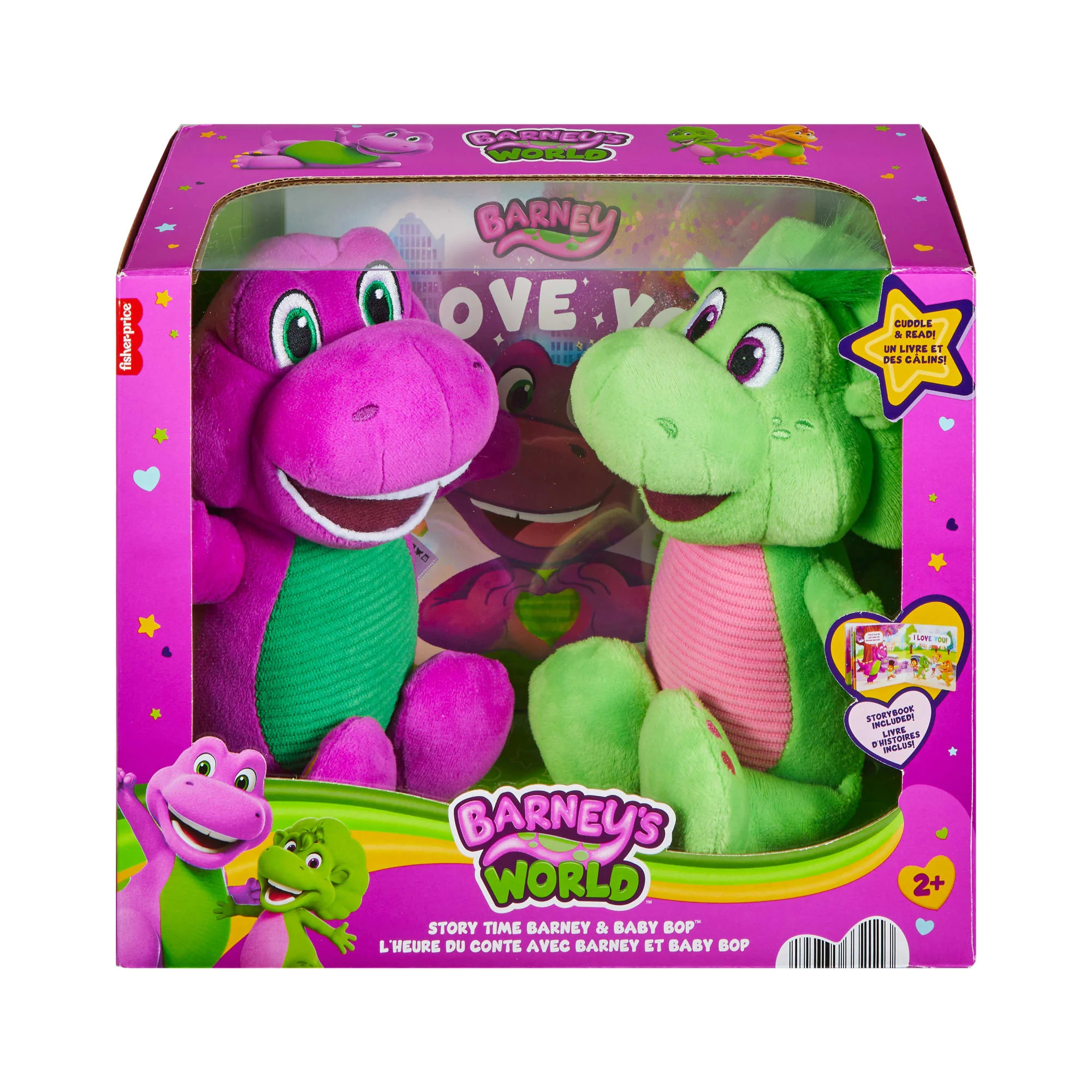 Fisher-Price Barney's World Barney & Baby Bop With Book - Image 6