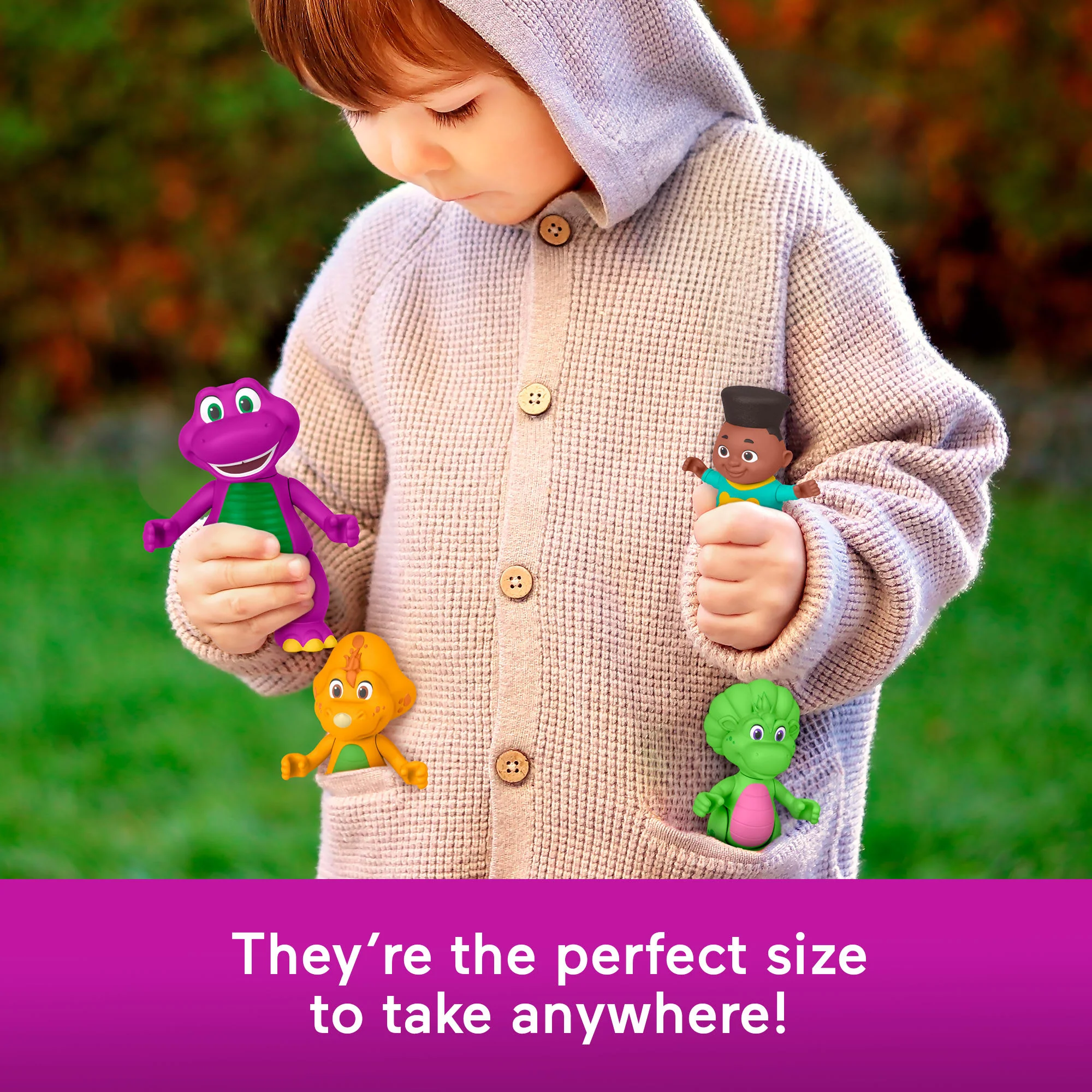 Fisher-Price Barney's World Barney Hey Friends Pack With 4 Figures - Image 4