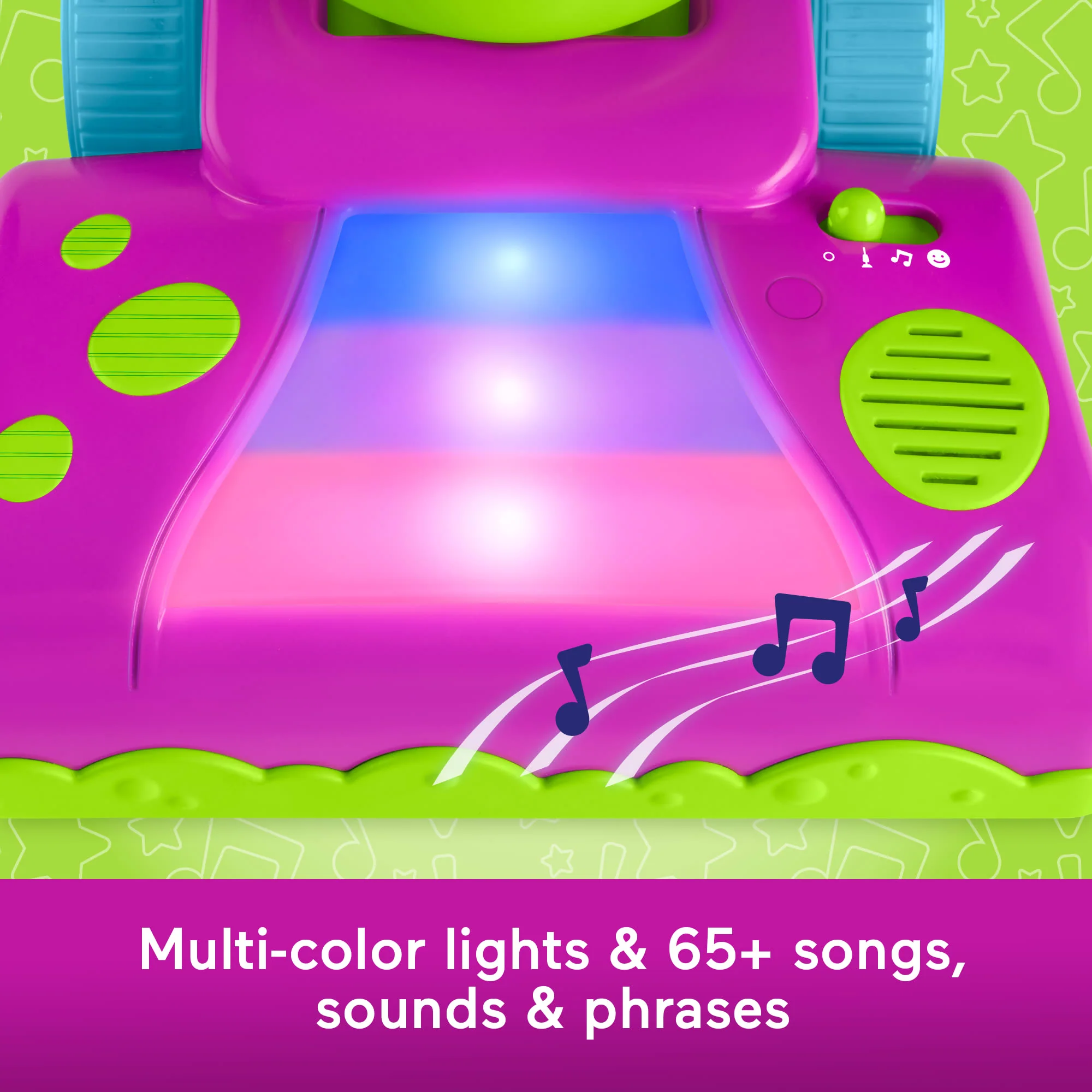 Fisher-Price Barney's World Clean Up Vacuum Electronic Toddler Toy With Lights, Music & Games - Image 4