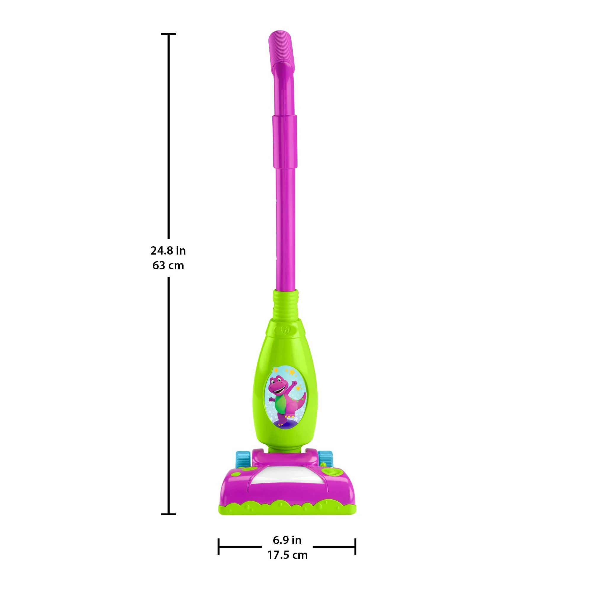 Fisher-Price Barney's World Clean Up Vacuum Electronic Toddler Toy With Lights, Music & Games - Image 6