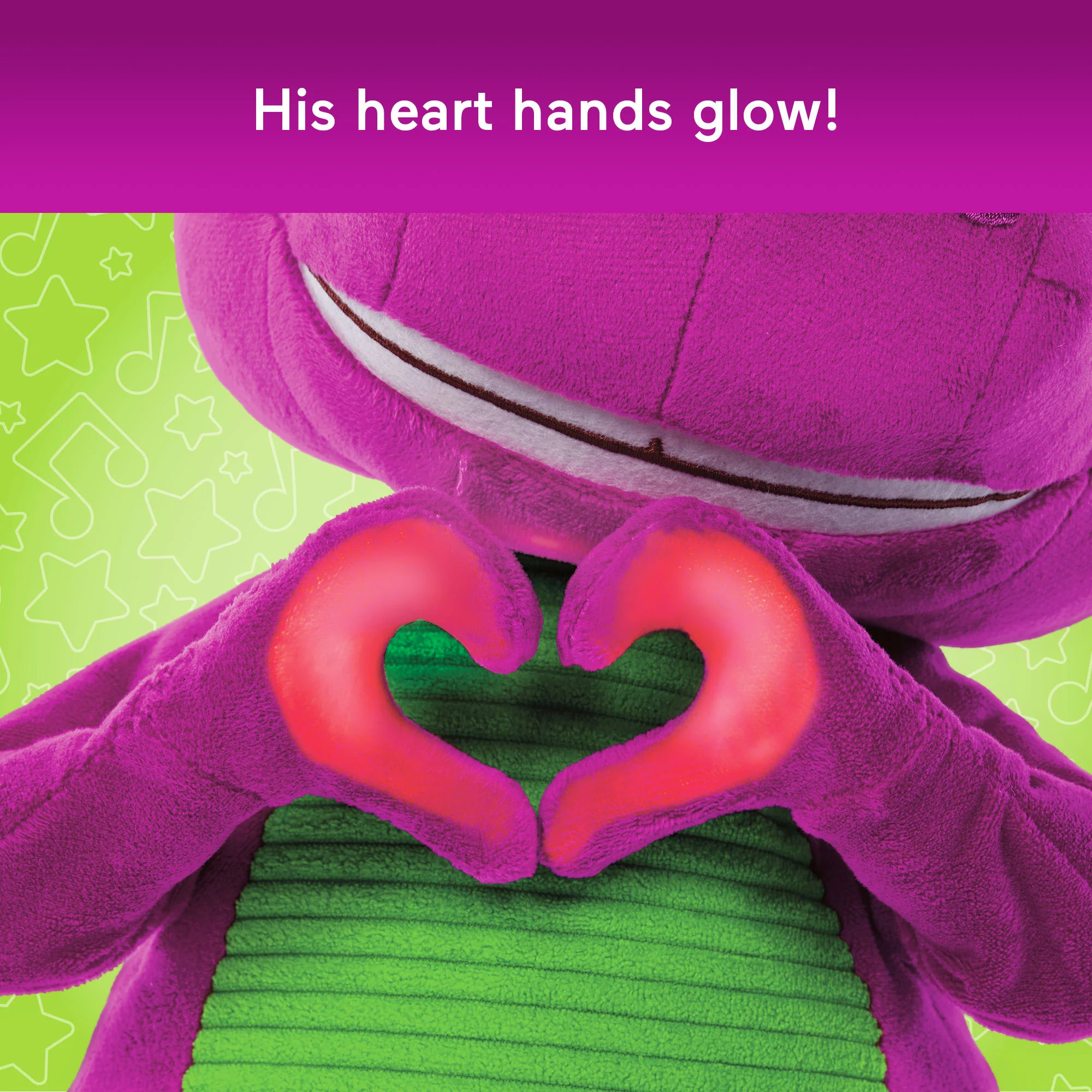 Fisher-Price Barney's World Dance Moves Music Barney Plush, 13-Inch Figure, Songs, Sounds, Lights & Soft Texture - Image 5