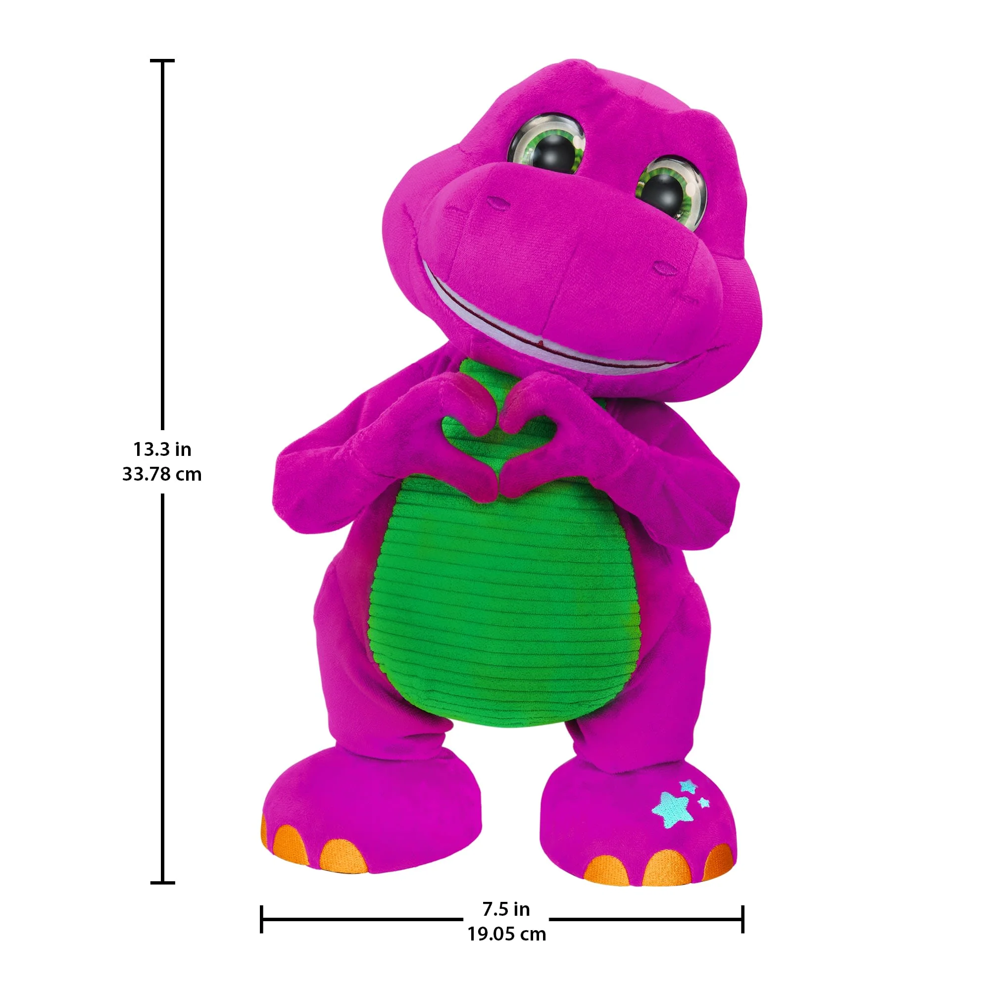 Fisher-Price Barney's World Dance Moves Music Barney Plush, 13-Inch Figure, Songs, Sounds, Lights & Soft Texture - Image 6