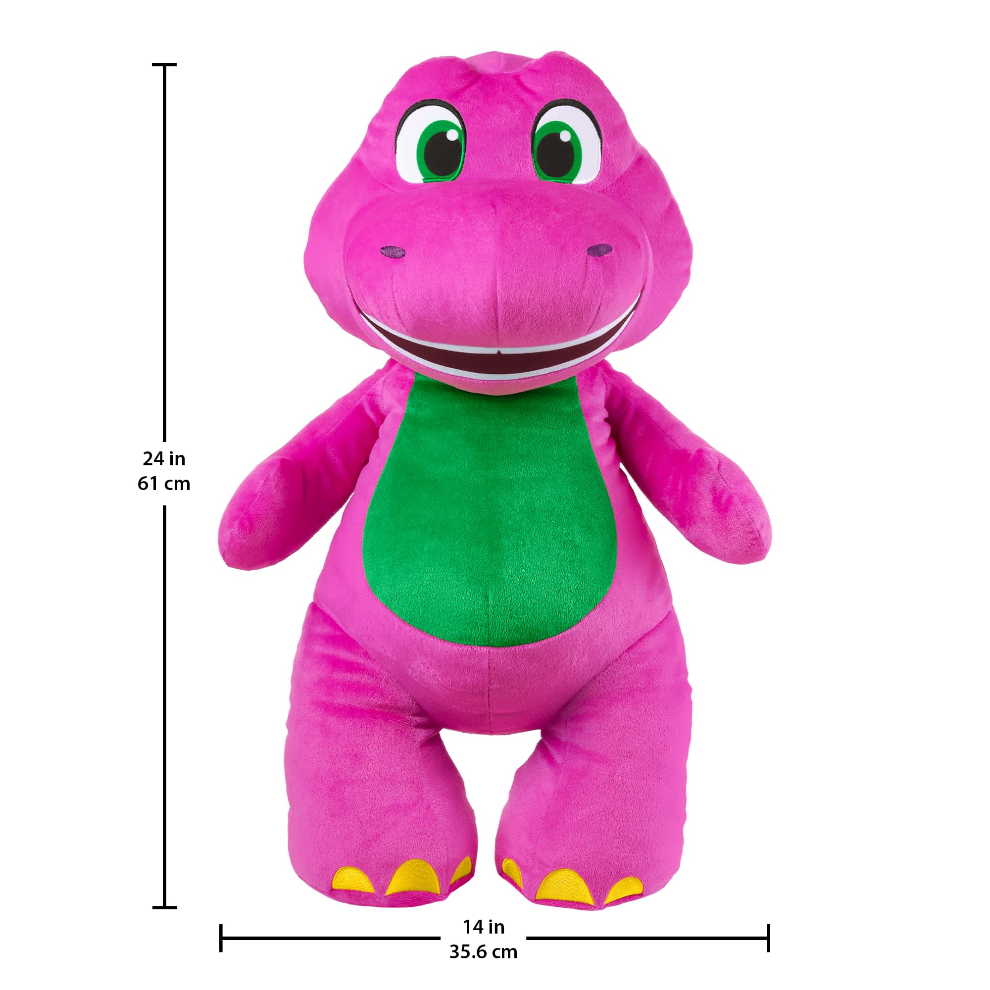 Fisher-Price Barney's World Jumbo Barney Plush, 26-Inch Figure, Large Scale & Soft Texture - Image 5