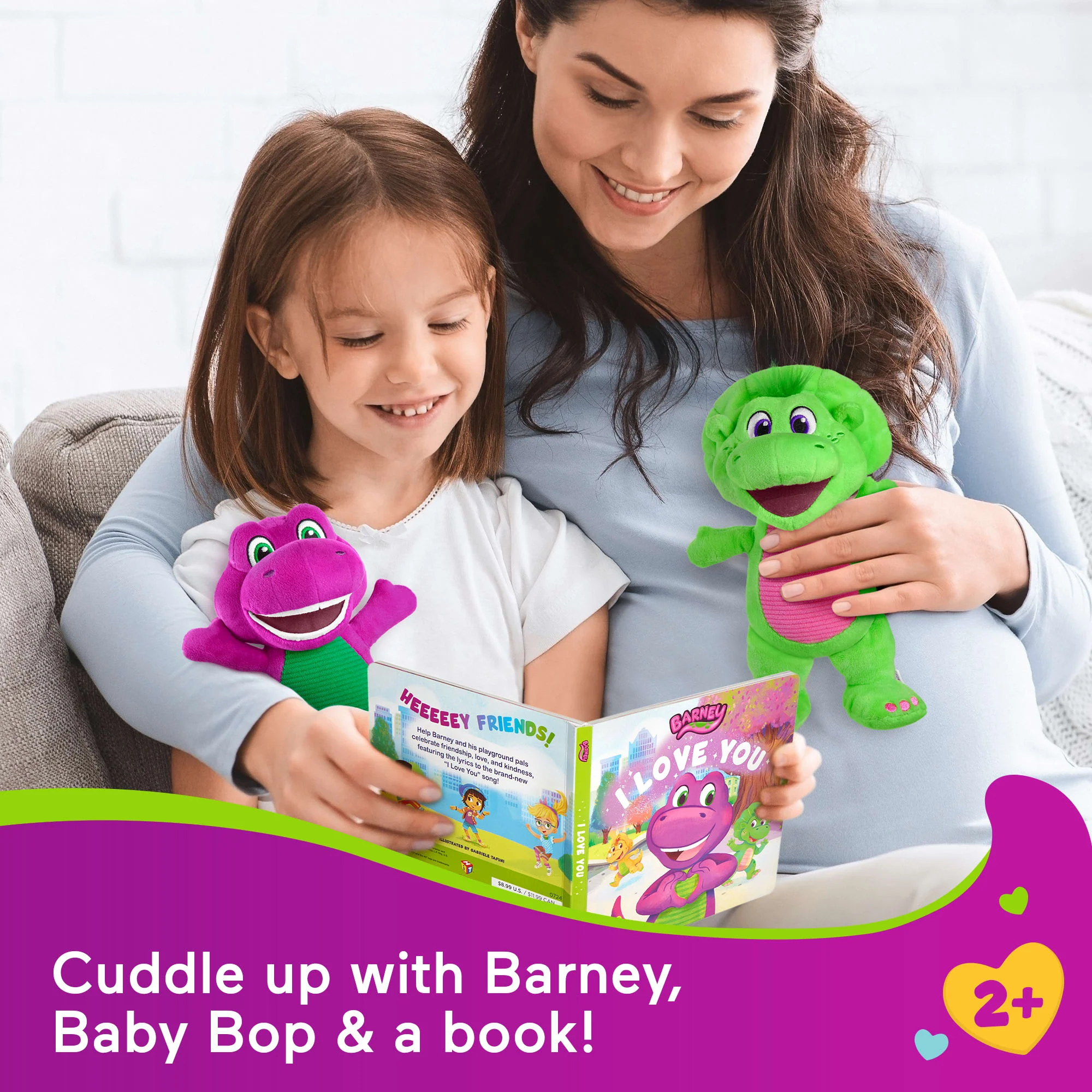 Fisher-Price Barney's World Barney & Baby Bop With Book - Image 2