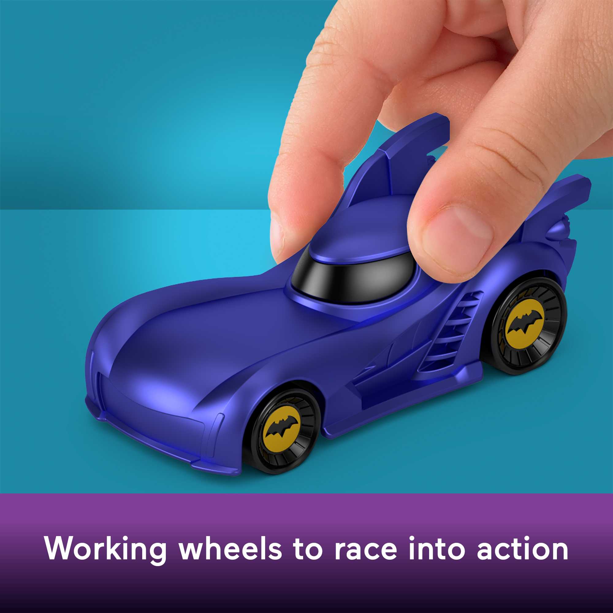 Fisher-Price DC Batwheels 1:55 Scale Vehicle Multipack, Batcast Metal Diecast Cars, 5 Pieces - Image 3