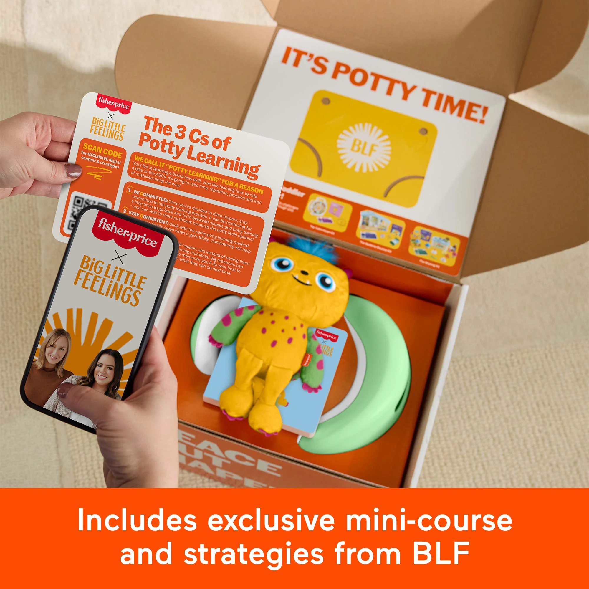 Fisher-Price Big Little Feelings Potty Training Play Kit, Set Of Learning Toys & Tips For Toddlers & Kids - Image 3