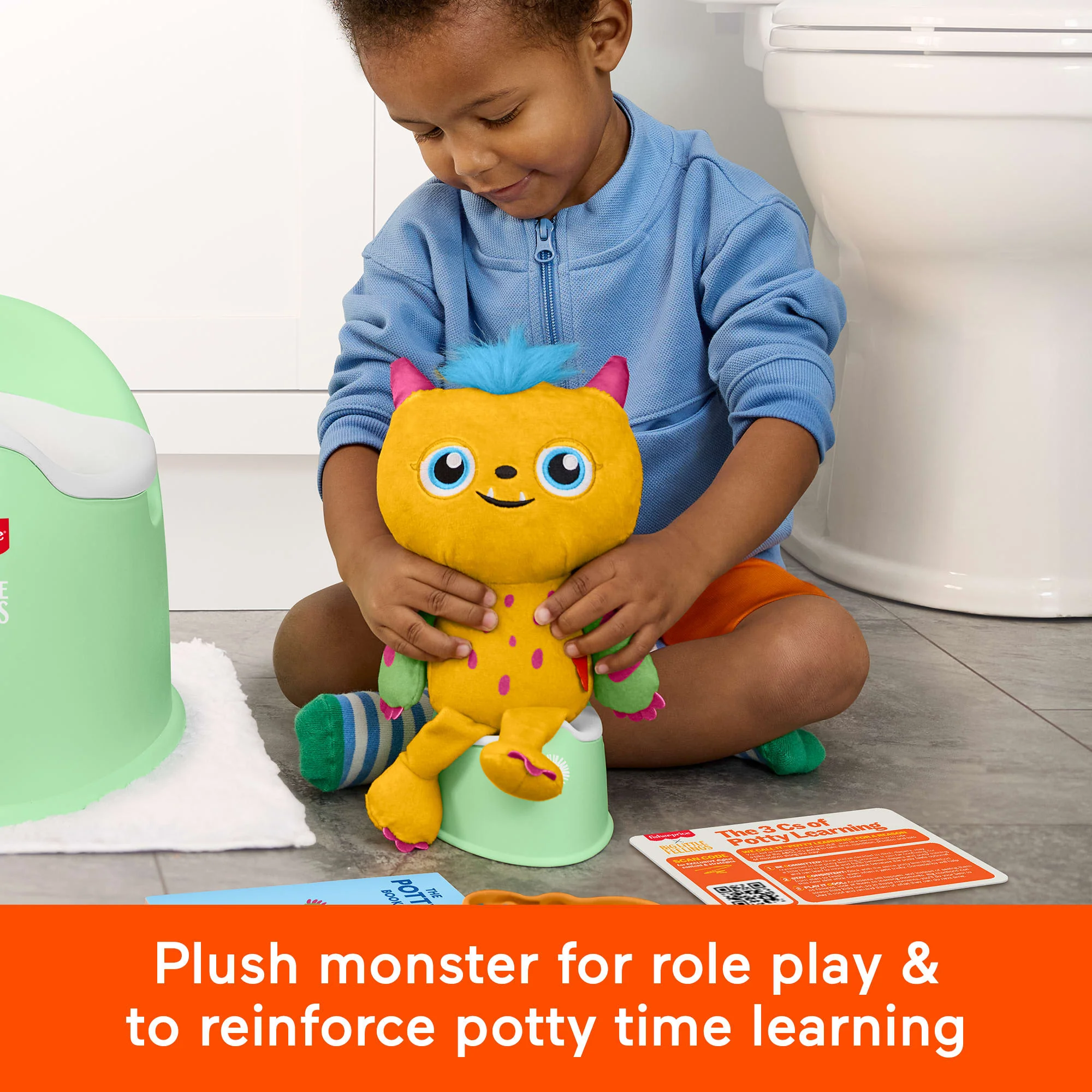 Fisher-Price Big Little Feelings Potty Training Play Kit, Set Of Learning Toys & Tips For Toddlers & Kids - Image 4