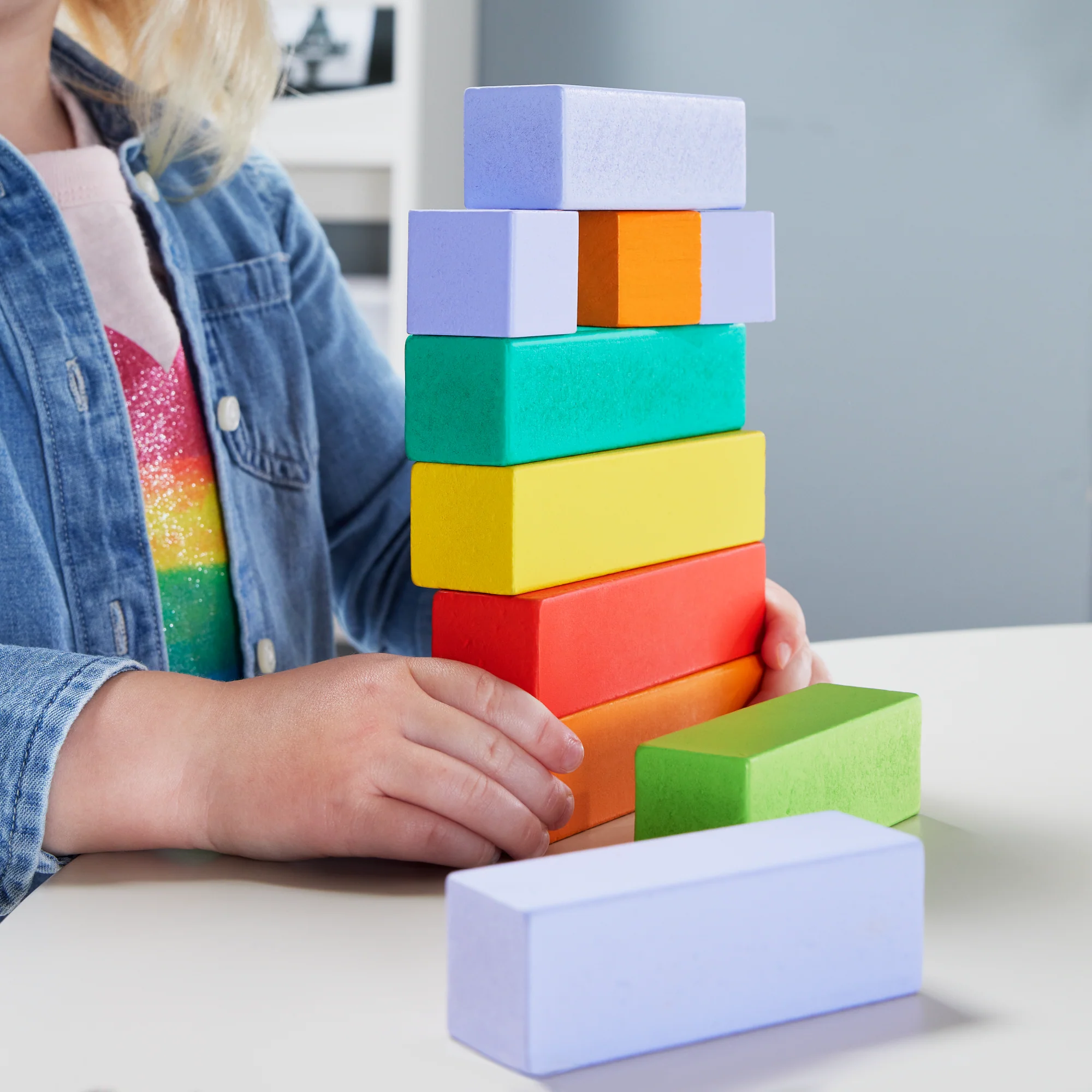 Fisher-Price  Blocs à Empiler en Bois, 65Éléments en Bois - Image 3