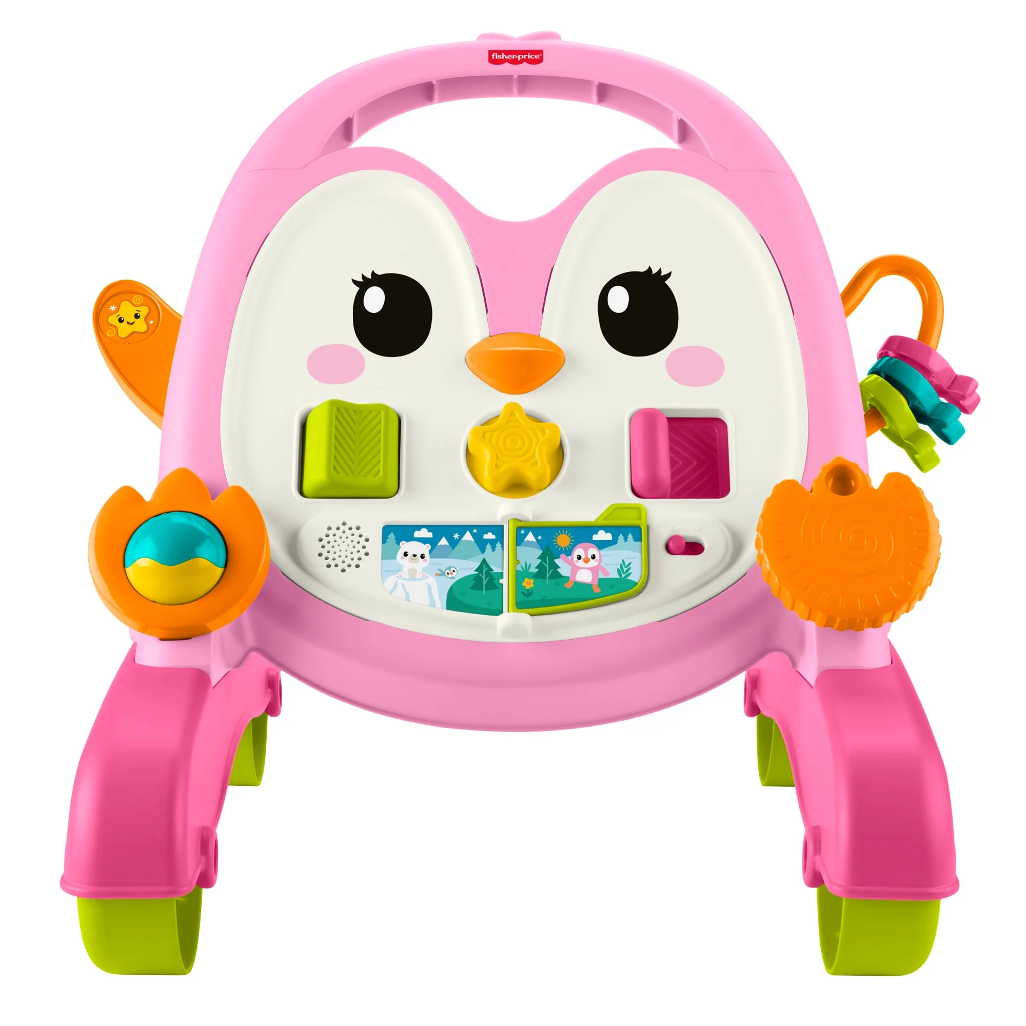 Fisher-Price Brinquedo para Bebês Andador Pinguim Atividades Rosa - Image 6