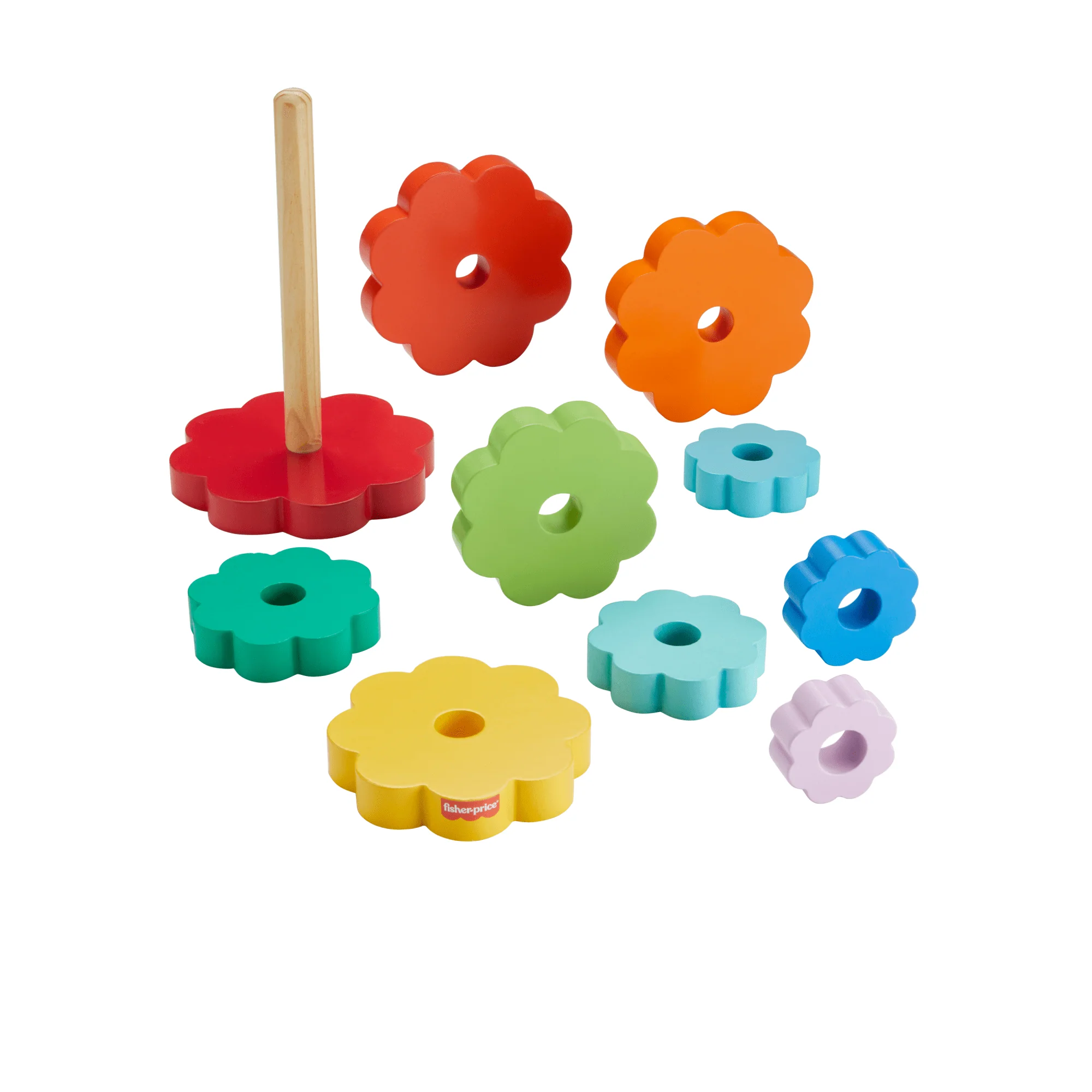 Fisher-Price Brinquedo para Bebês Anéis Empilháveis de Madeira - Image 5