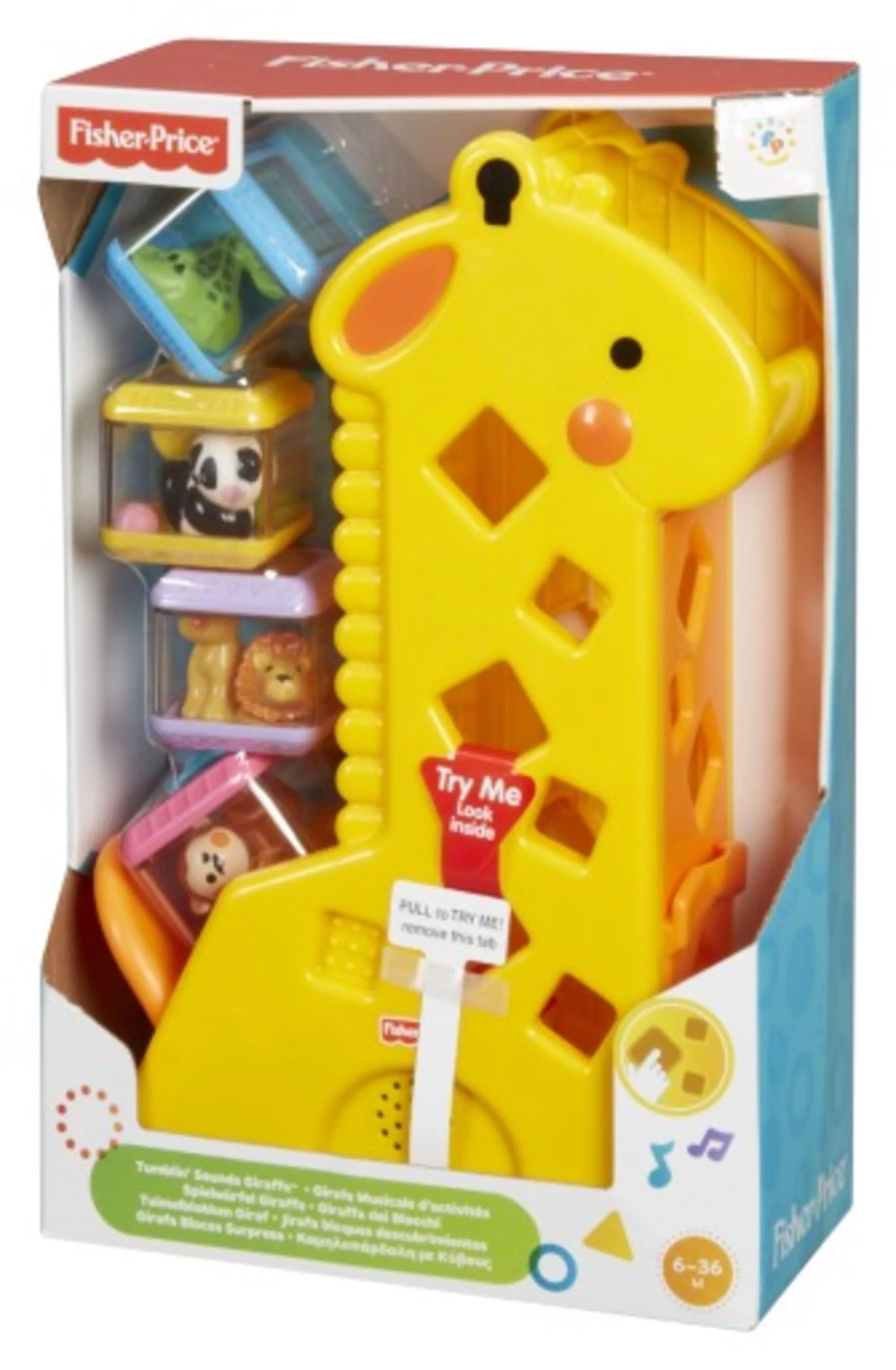 Fisher-Price Brinquedo para Bebês Girafa com Blocos - Image 5
