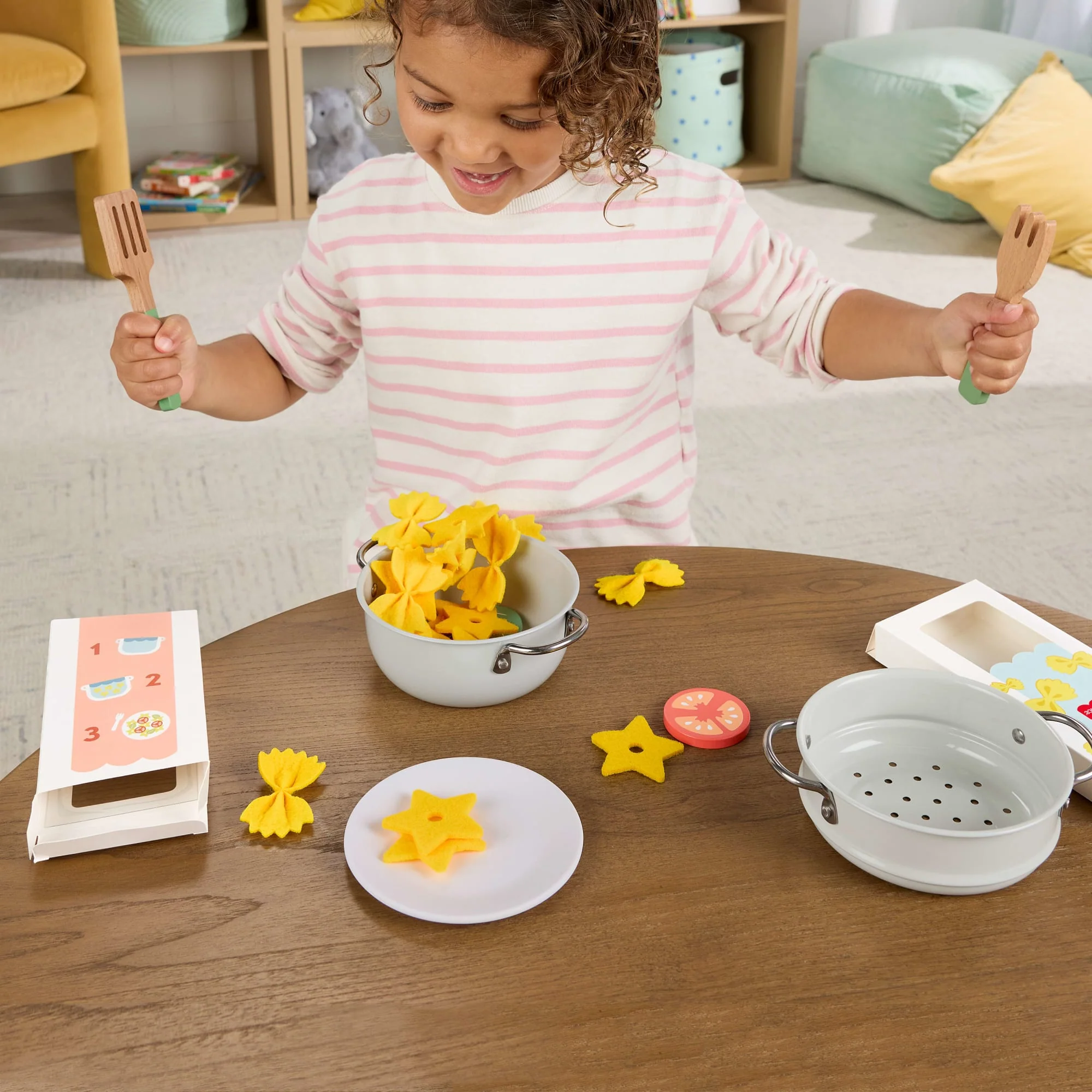 Fisher-Price Brinquedo para Bebês Kit para Preparar Macarrão de Madeira - Image 2