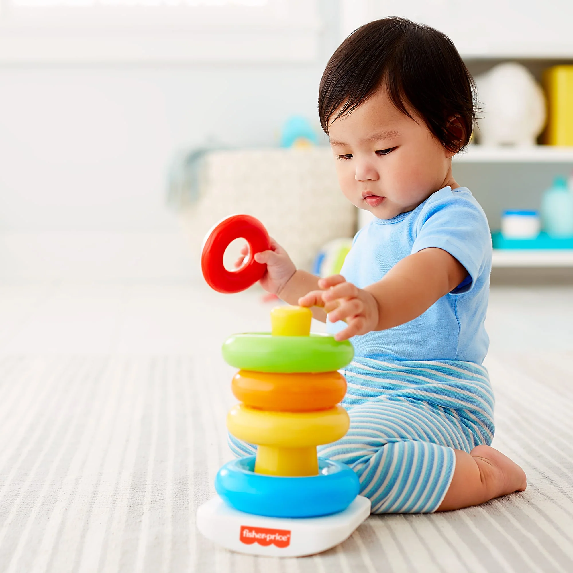 Fisher-Price Brinquedo para Bebês Pirâmide de Argolas - Image 3