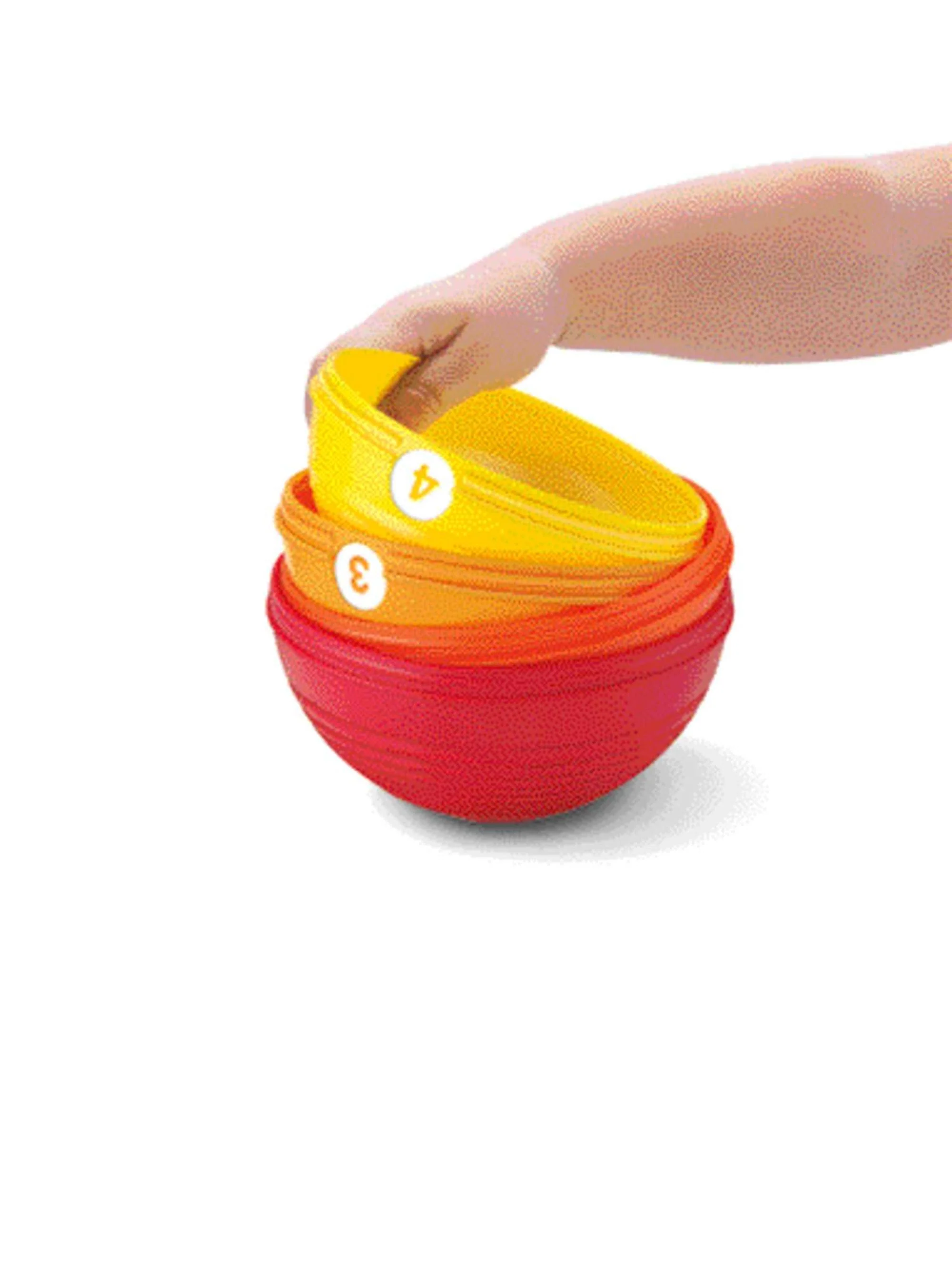 Fisher-Price Brinquedo para Bebês Potinhos Empilhar & Rolar - Image 3