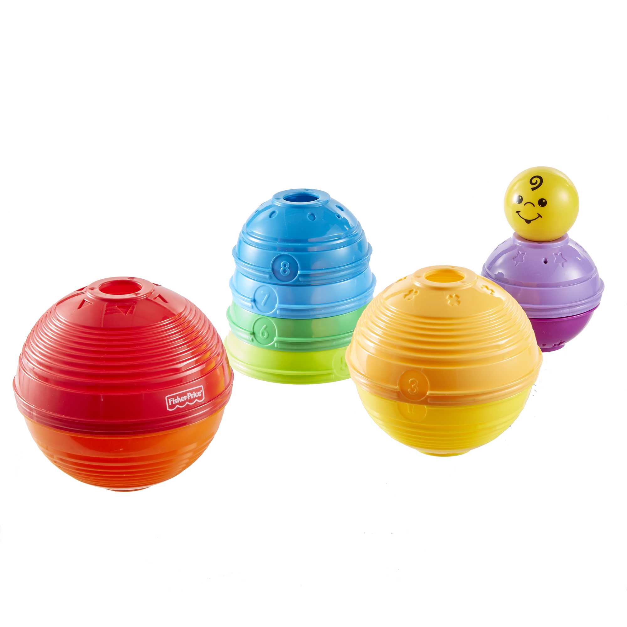 Fisher-Price Brinquedo para Bebês Potinhos Empilhar & Rolar - Image 4