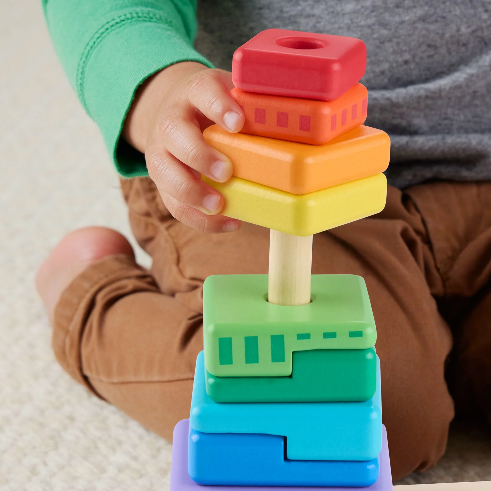 Fisher-Price Brinquedo para Bebês Torre de Atividades de Madeira - Image 3