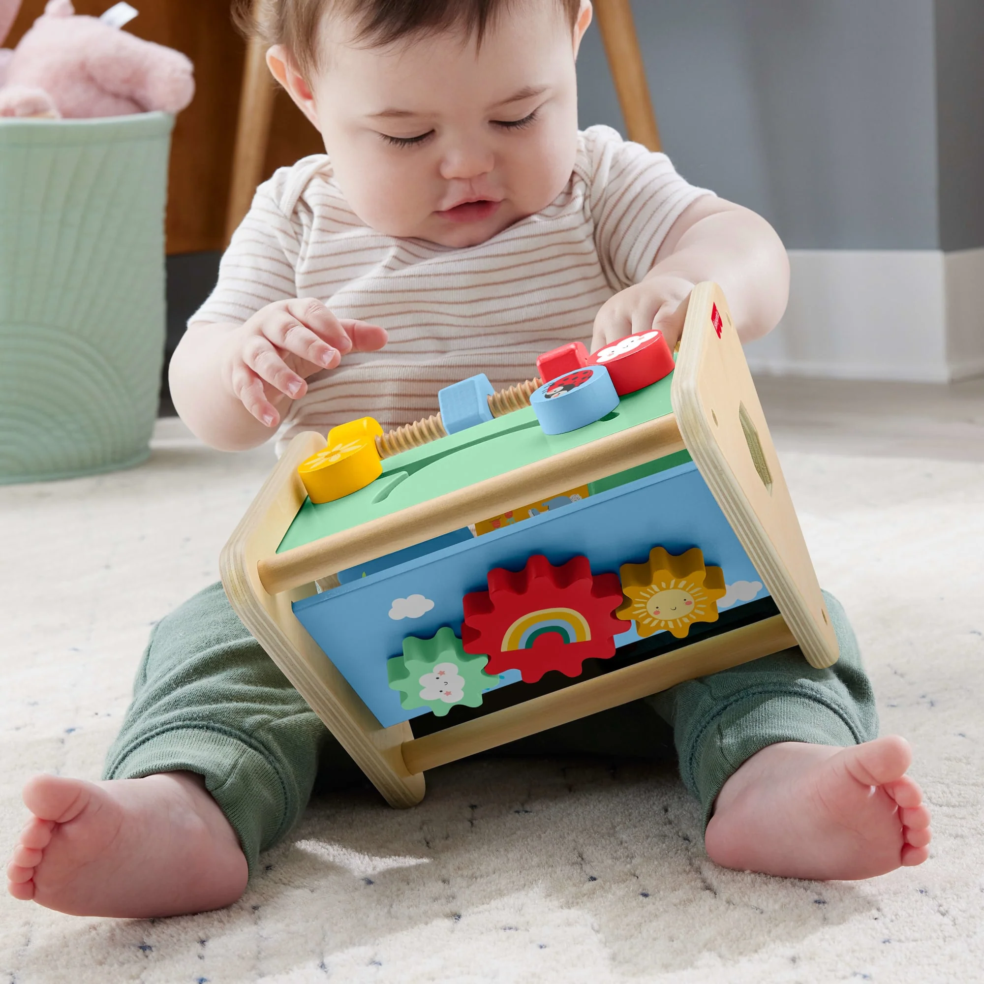 Fisher-Price Brinquedo para Bebês Triângulo de Atividades de Madeira - Image 2