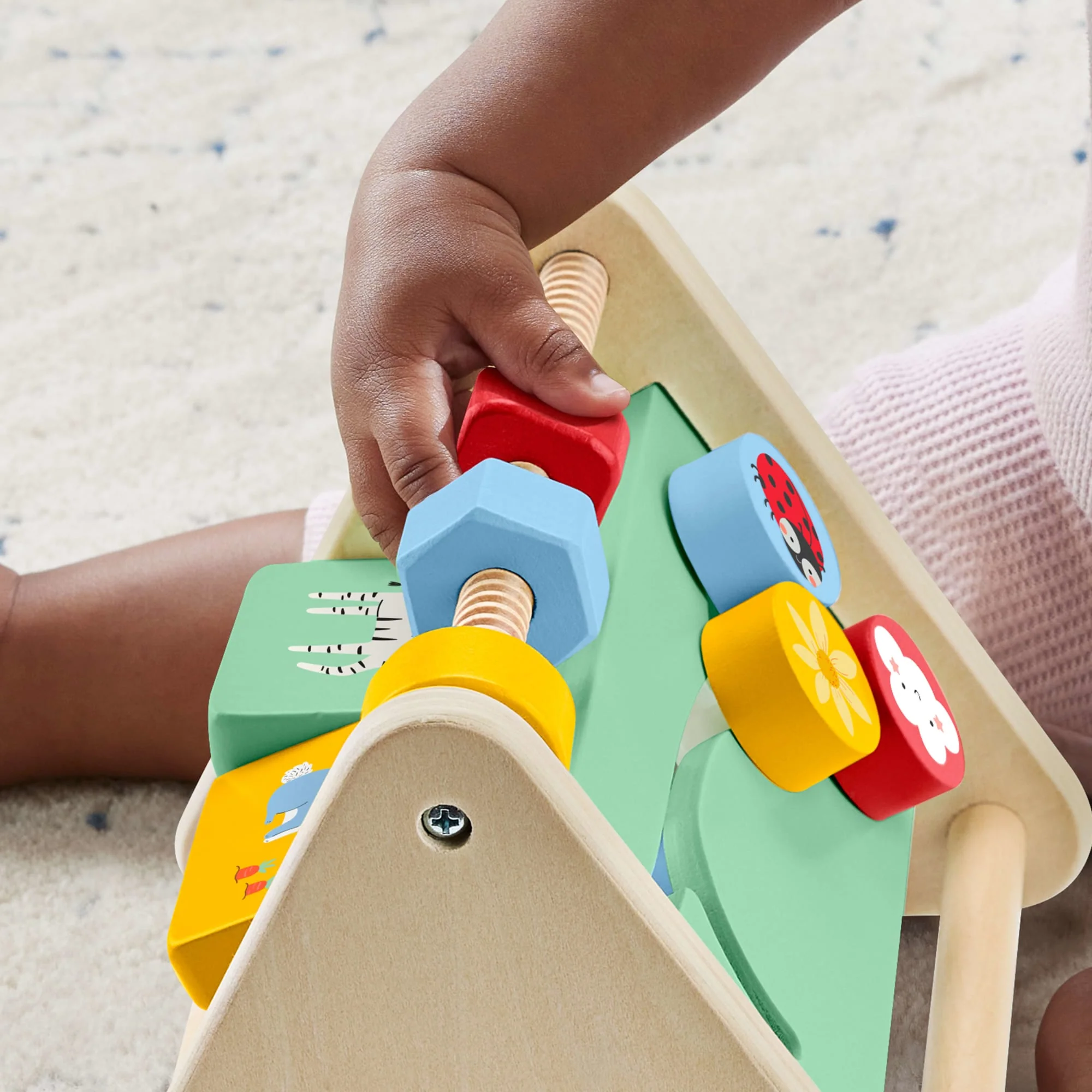 Fisher-Price Brinquedo para Bebês Triângulo de Atividades de Madeira - Image 3