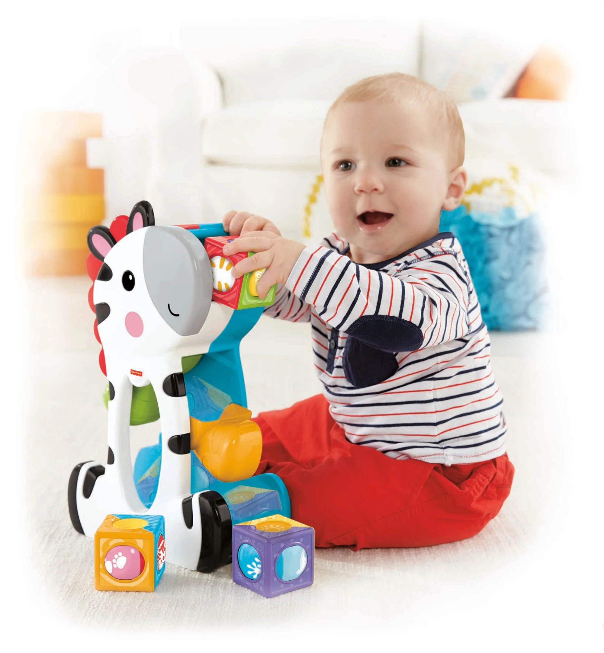 Fisher-Price Brinquedo para Bebês Zebra Blocos Surpresa - Image 2