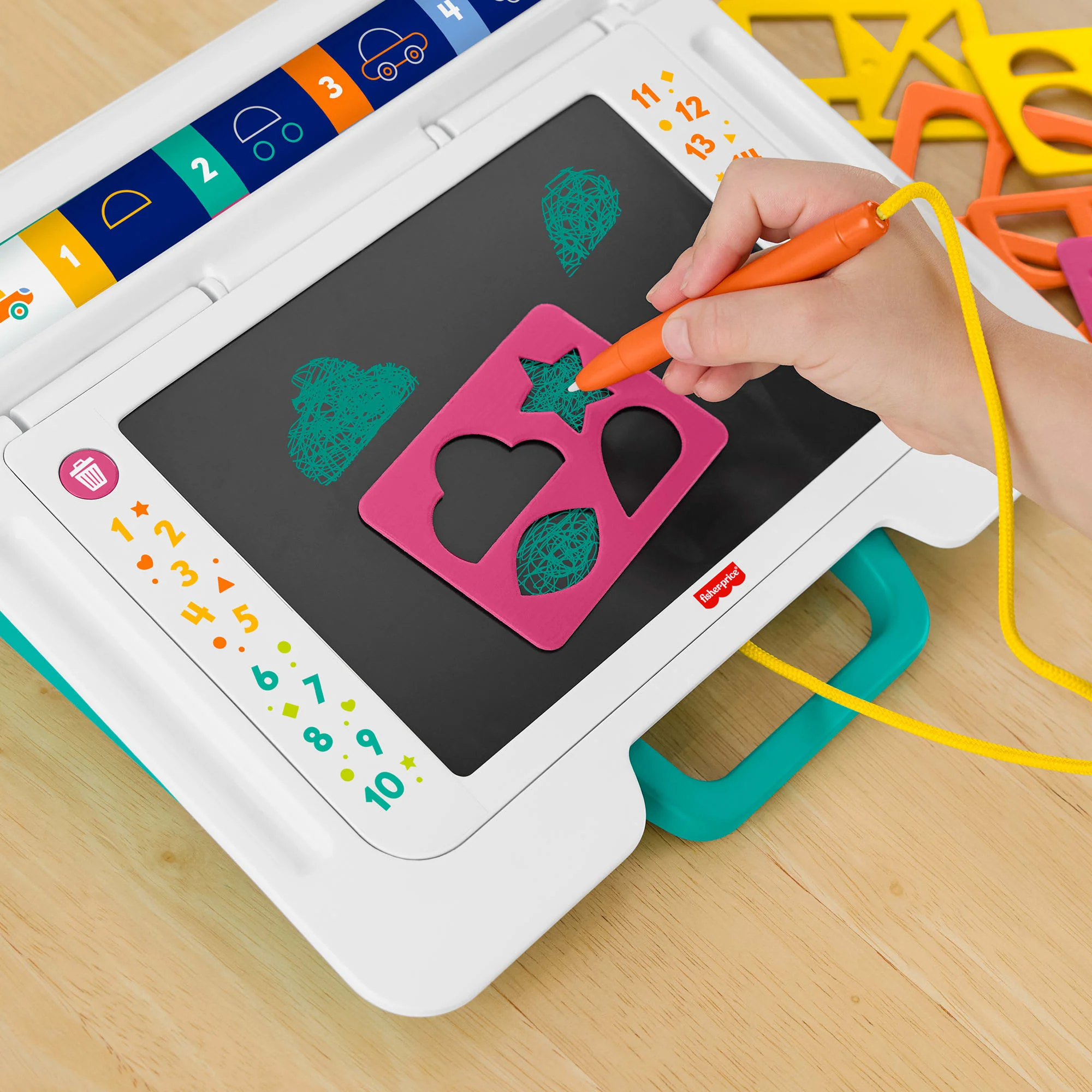 Fisher-Price-Bureau Apprentissage et dessin-Tablette Écriture, - Image 3