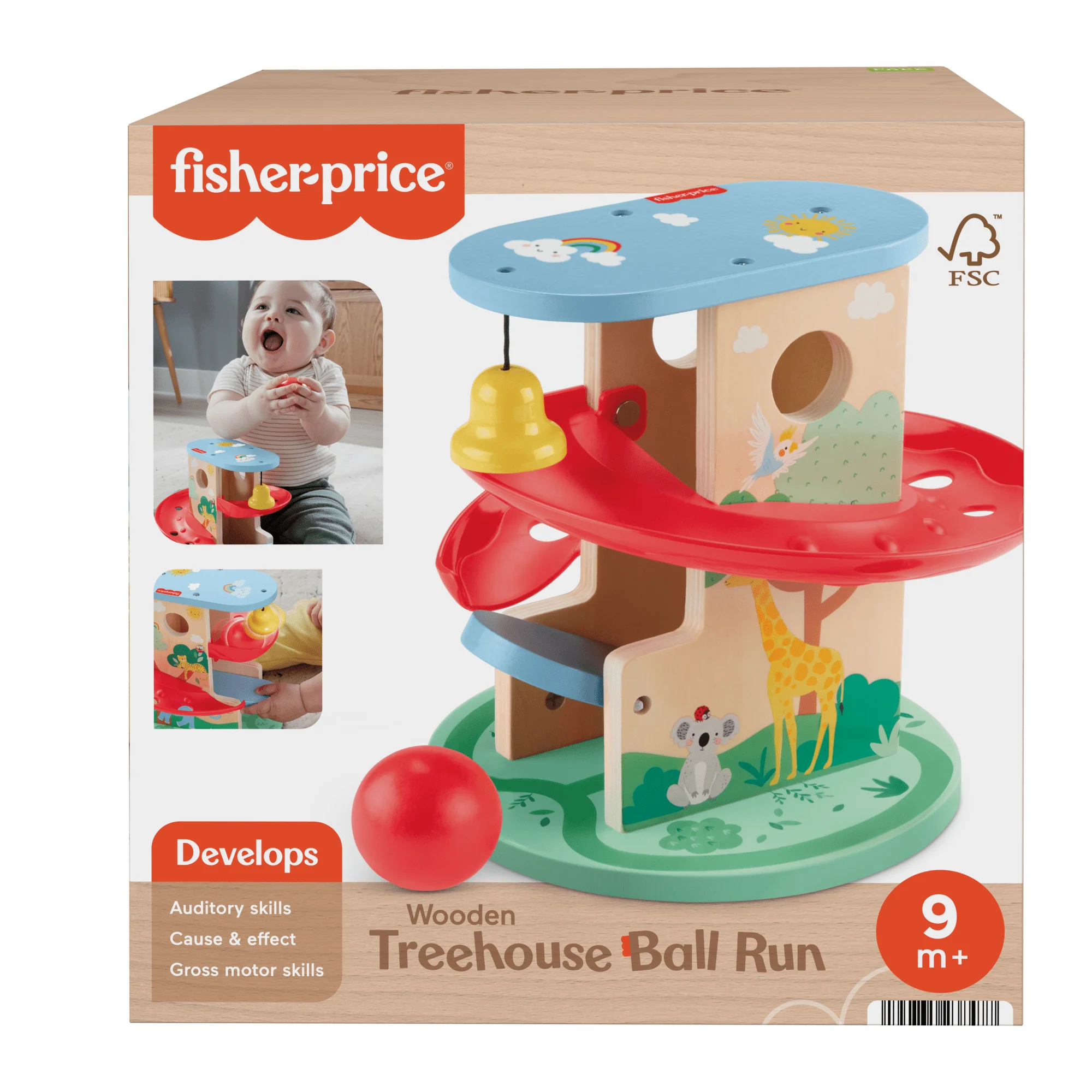 Fisher-Price  Circuit Cabane à Balle en Bois, 2Éléments en Bois - Image 6