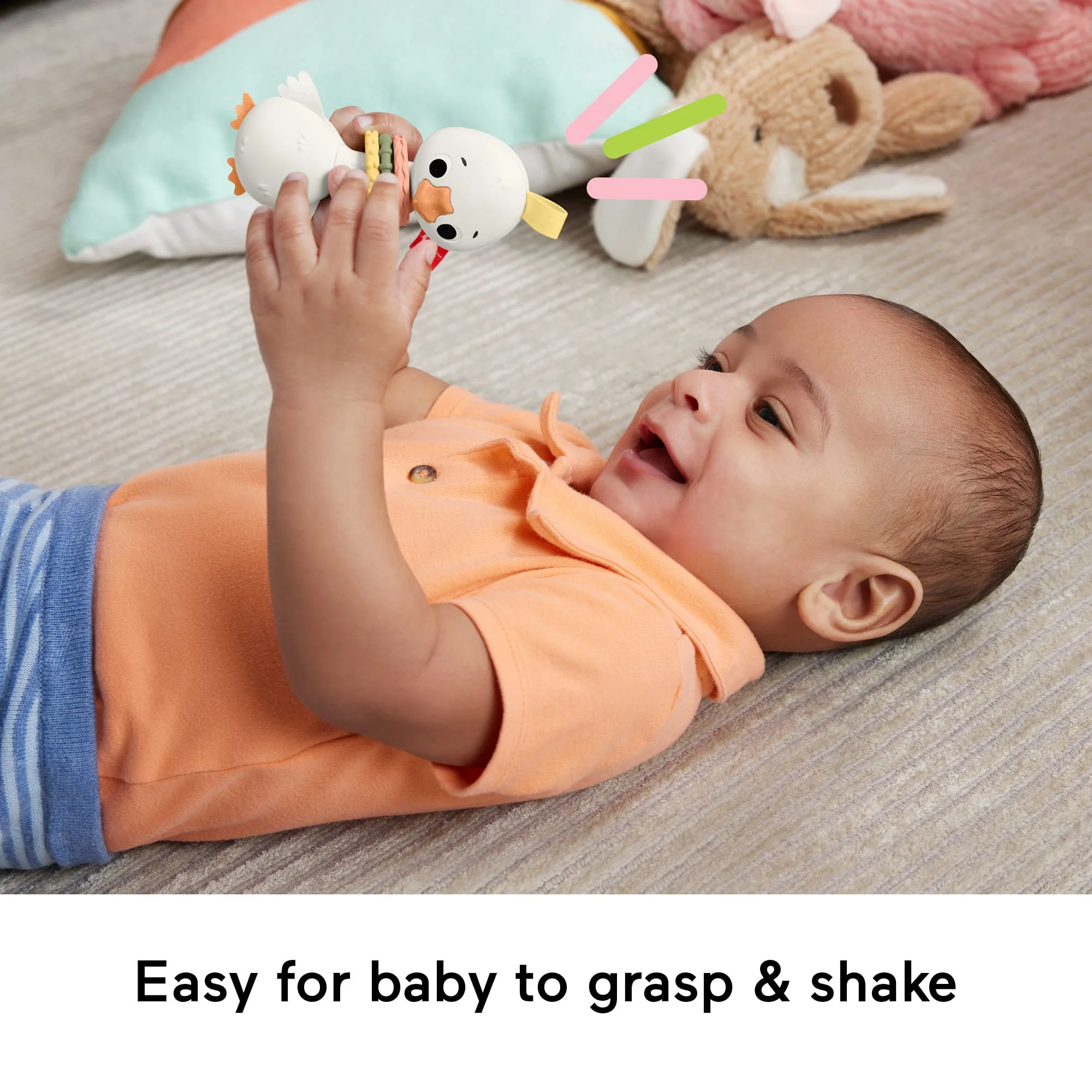 Fisher Price Clack & Quack Goose Baby Toy With Fine Motor Activity For Newborns - Image 3
