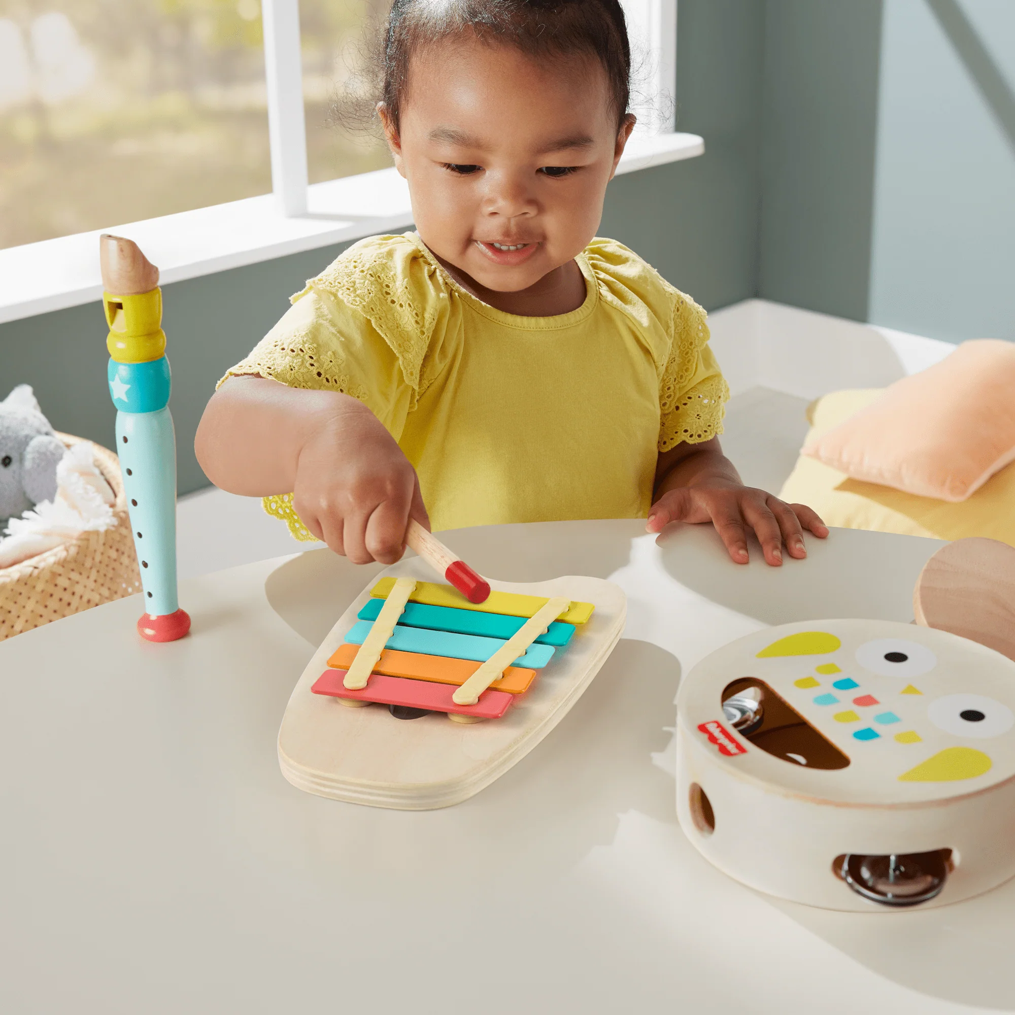Fisher-Price  Coffret-Cadeau Musical, Instruments de Musique en Bois - Image 2