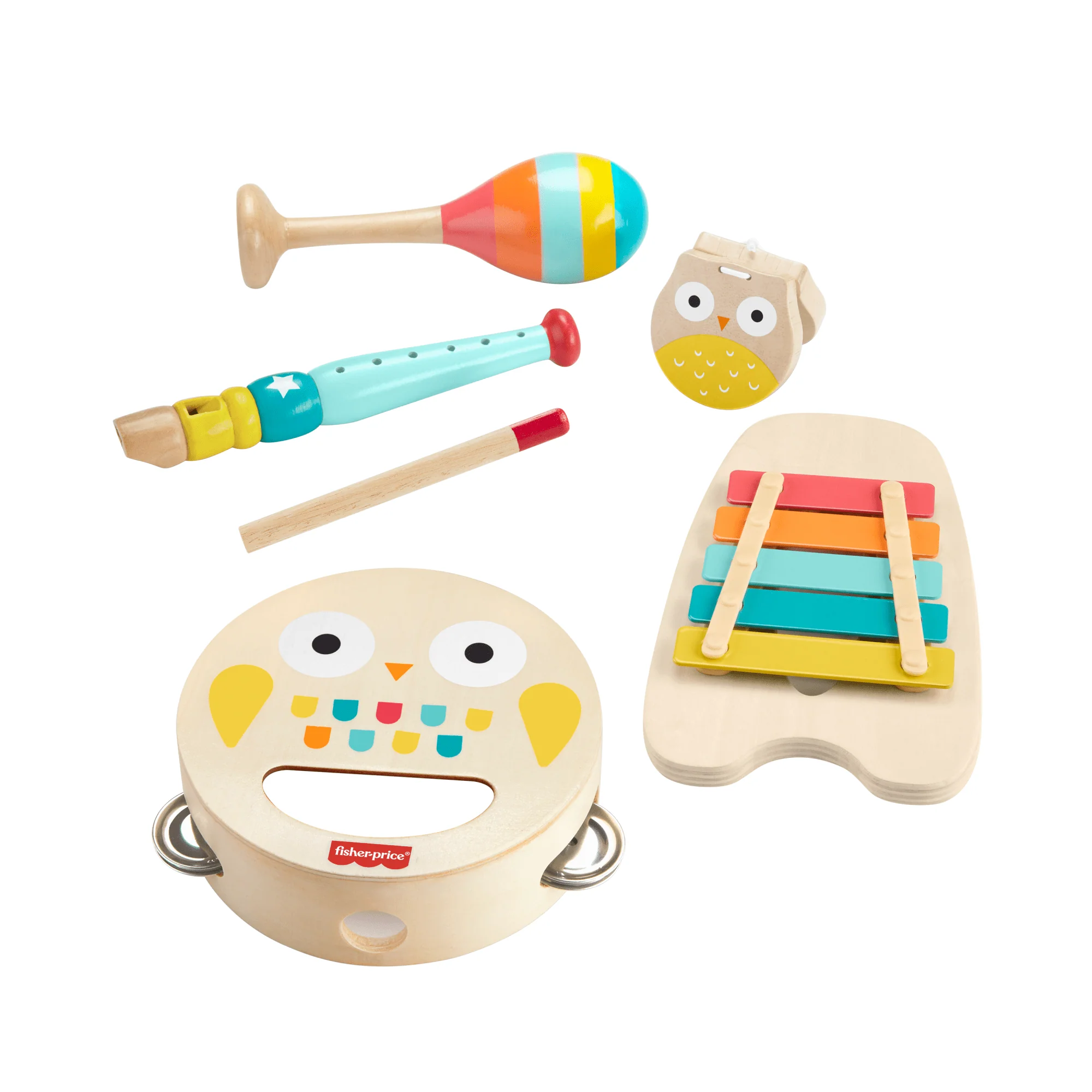 Fisher-Price  Coffret-Cadeau Musical, Instruments de Musique en Bois - Image 4