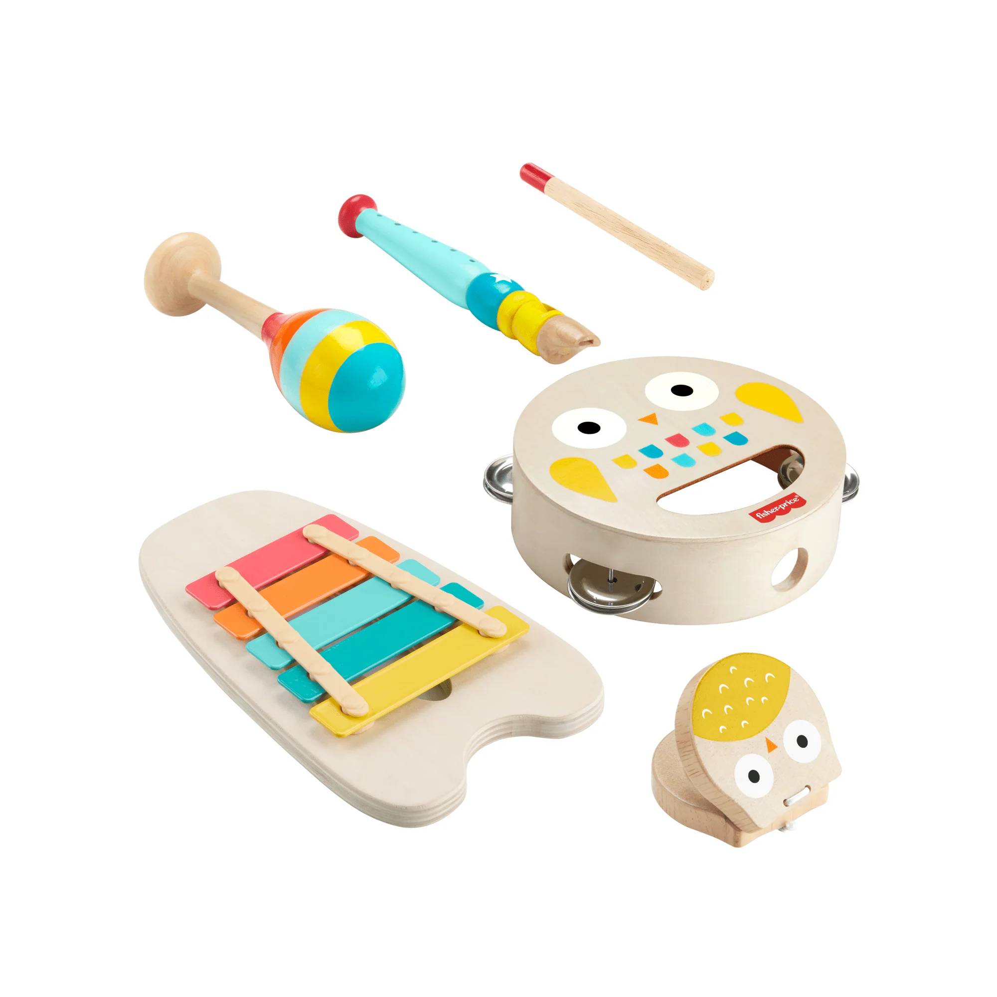 Fisher-Price  Coffret-Cadeau Musical, Instruments de Musique en Bois - Image 5