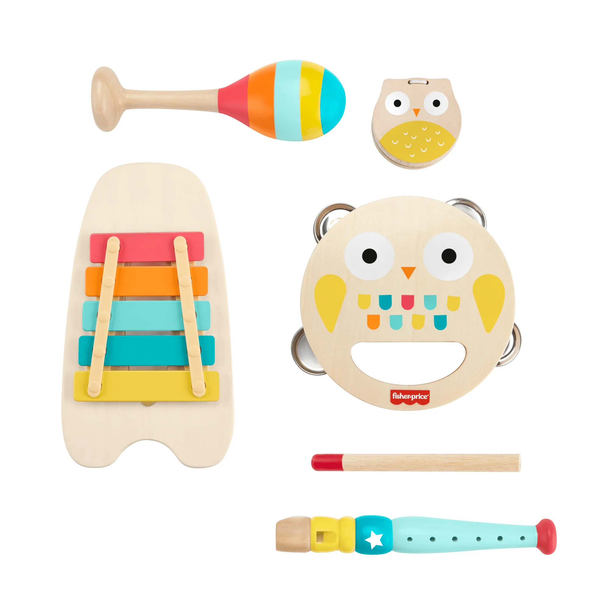 Fisher-Price  Coffret-Cadeau Musical, Instruments de Musique en Bois - Image 6