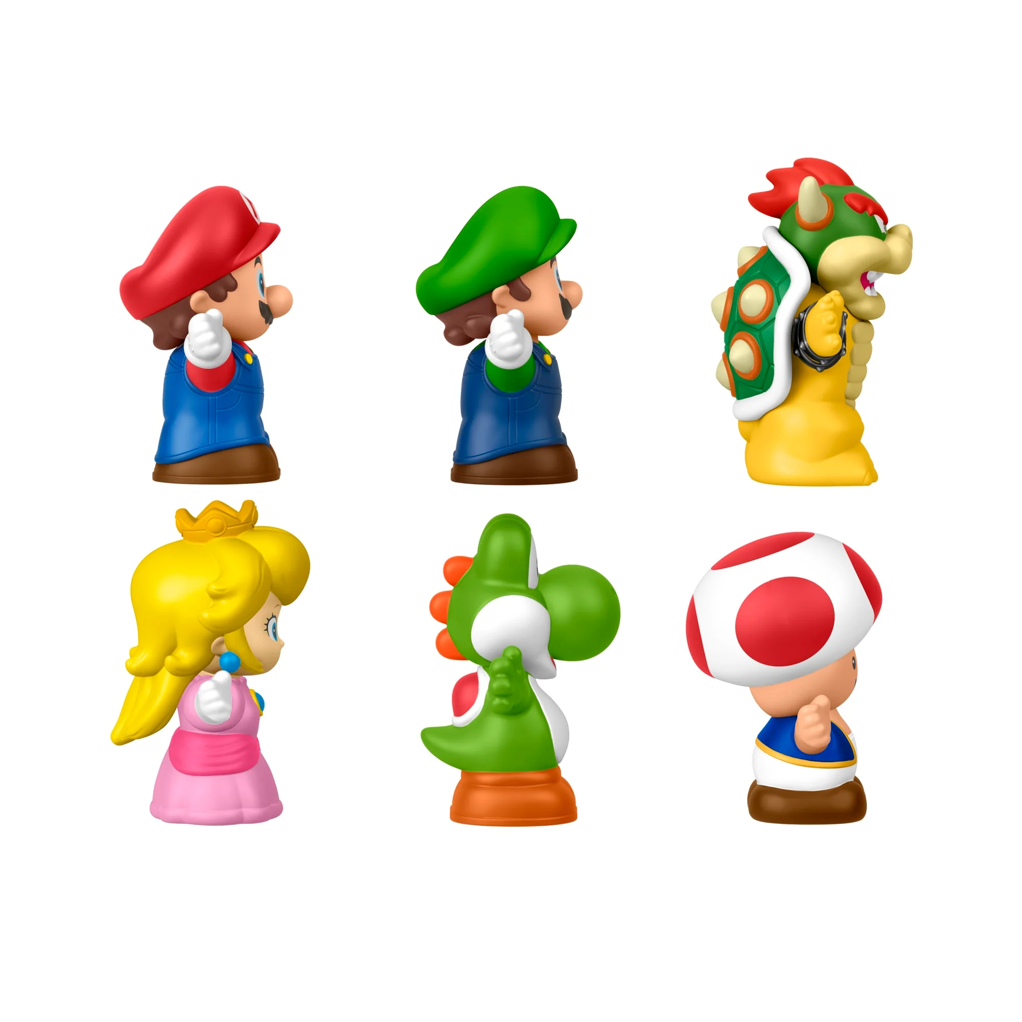 Fisher-Price-Coffret de 6 Figurines Mario Little People - Image 6