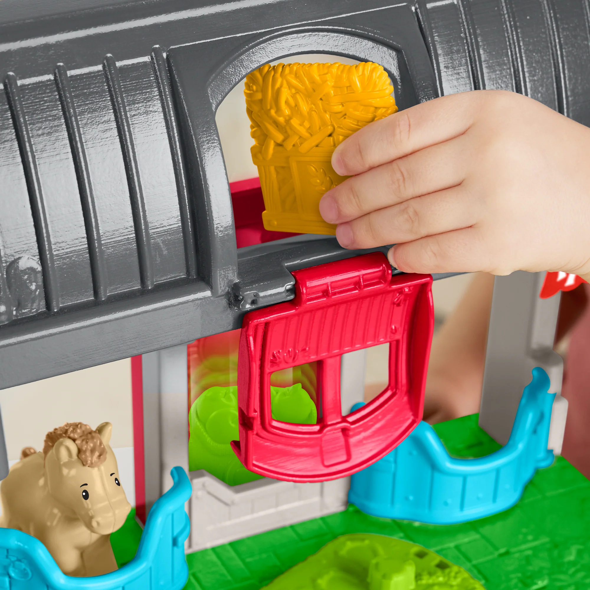 Fisher-Price-Little People-L’Écurie des Joyeux Chevaux Avec 6Éléments - Image 4