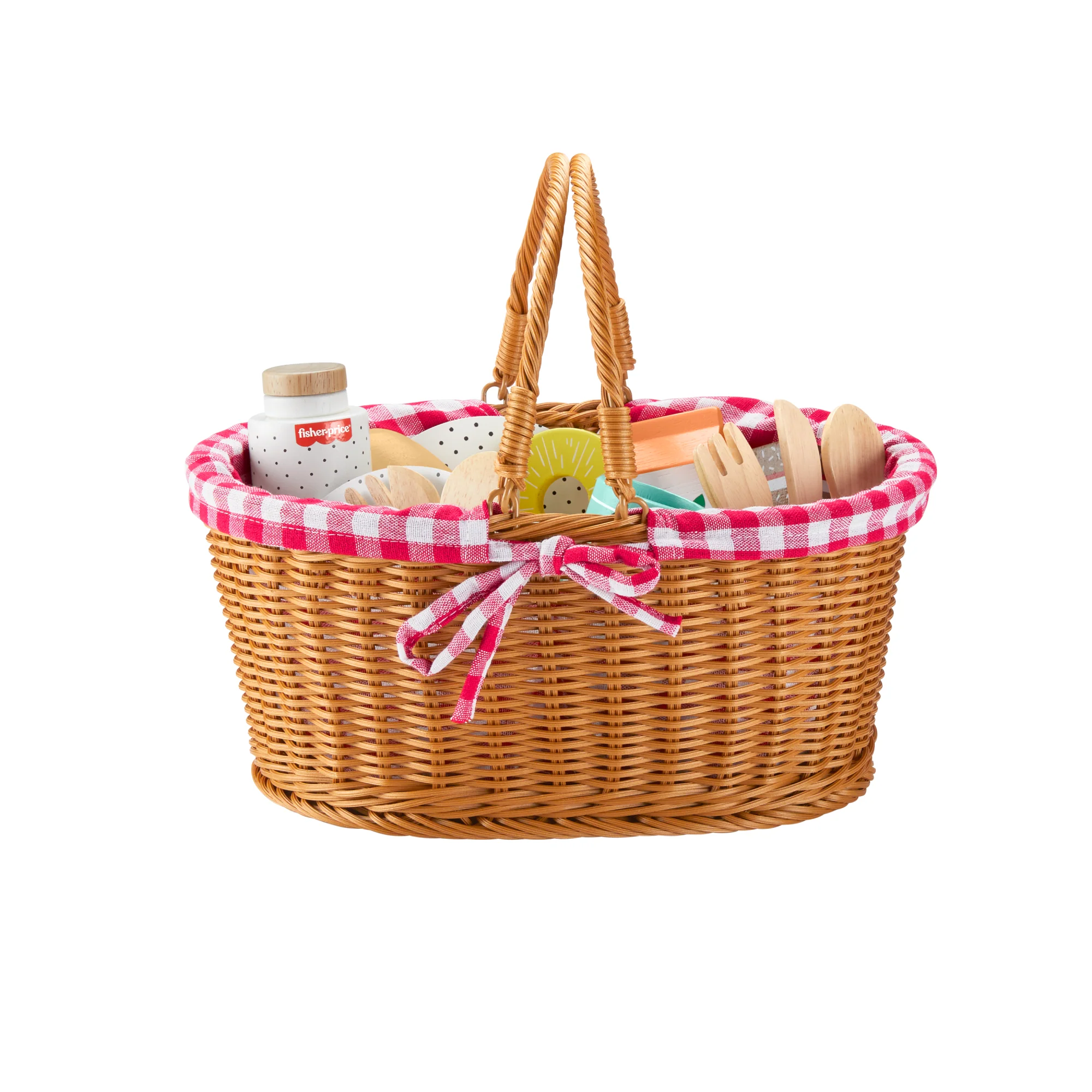 Fisher-Price  Coffret Panier de Pique-Nique en Bois, 31Éléments - Image 6