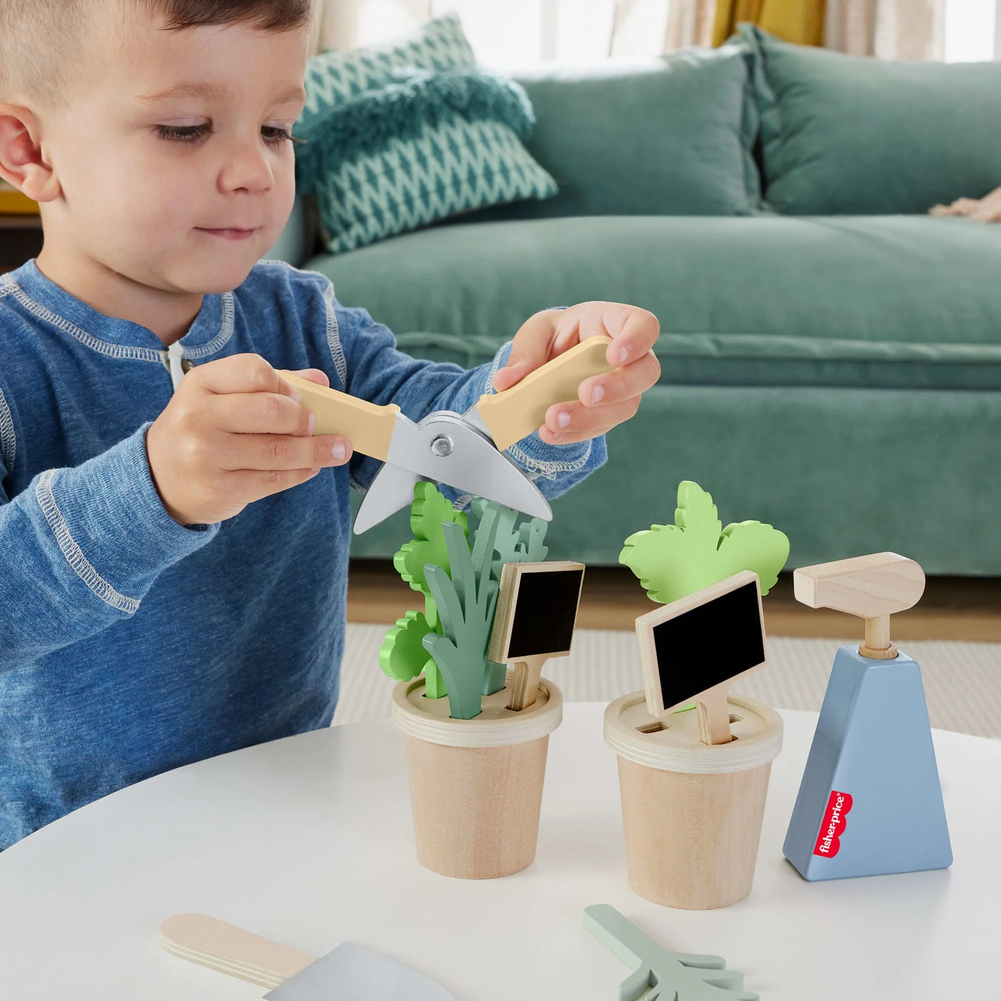 Fisher-Price  Coffret Plantes en Bois, Avec Outils, 12Éléments - Image 2