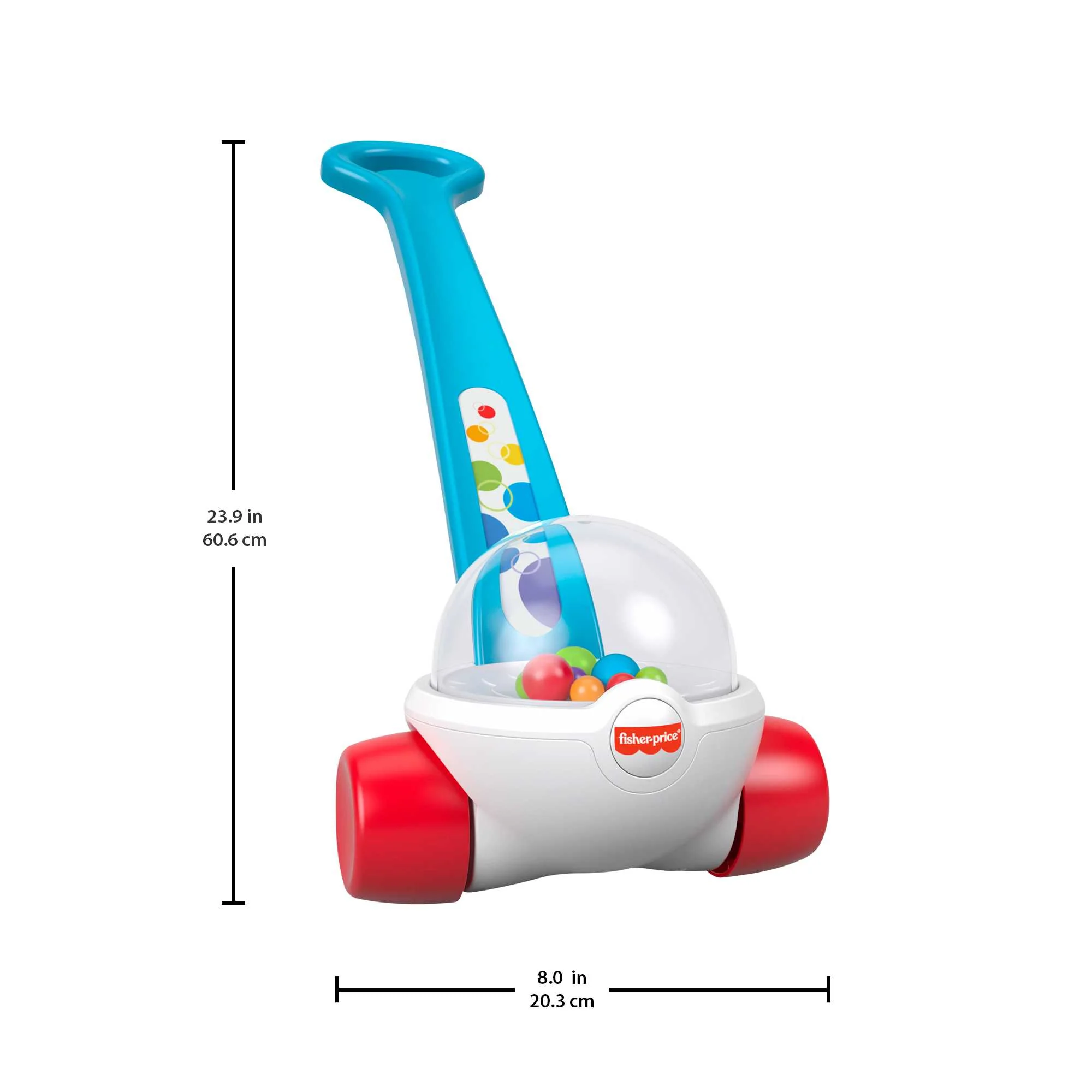 Fisher-Price Corn Popper Blue Push-Along Toy For Baby & Toddlers, 2 Pieces - Image 4