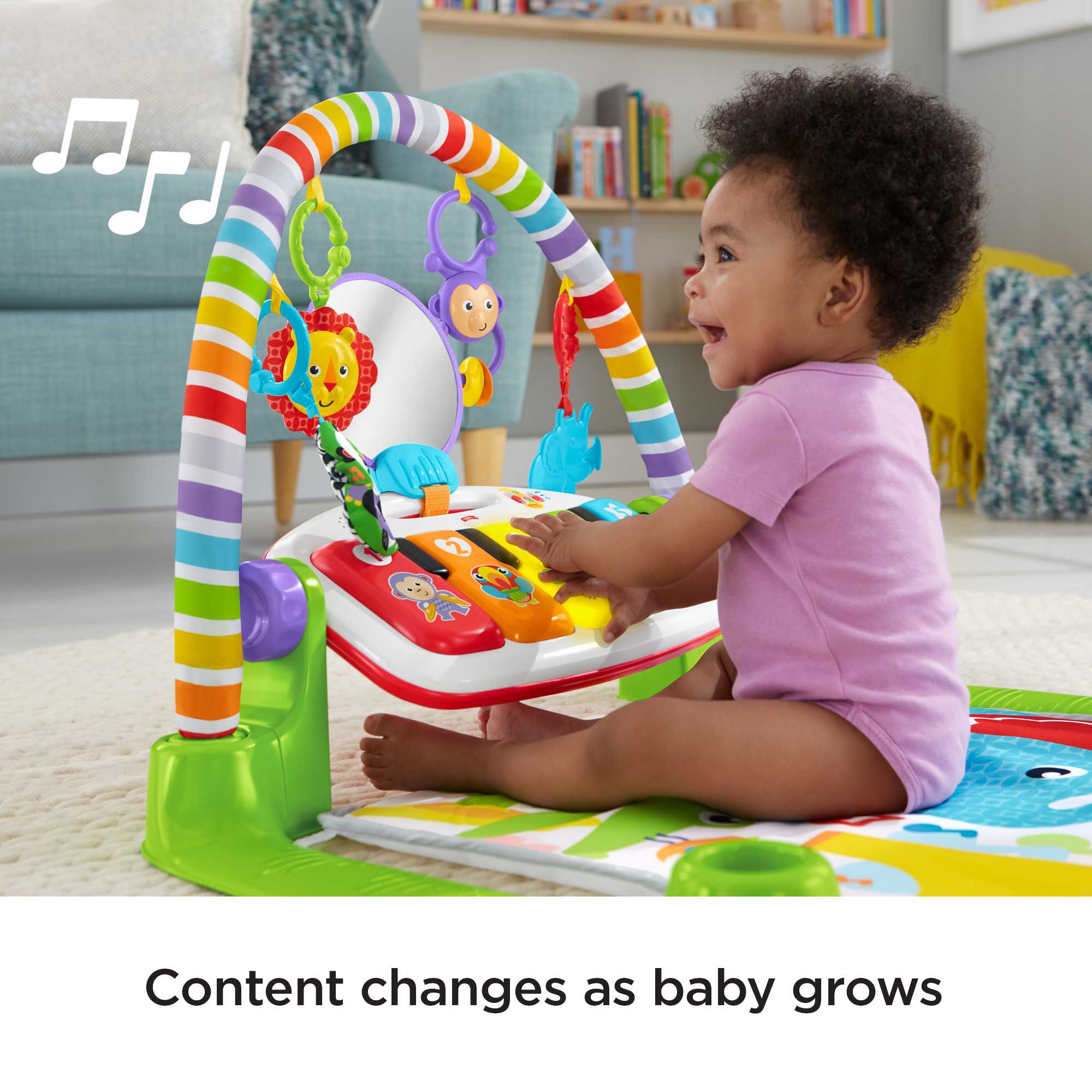 Fisher-Price Deluxe Kick & Play Piano Gym - English Version - Image 5