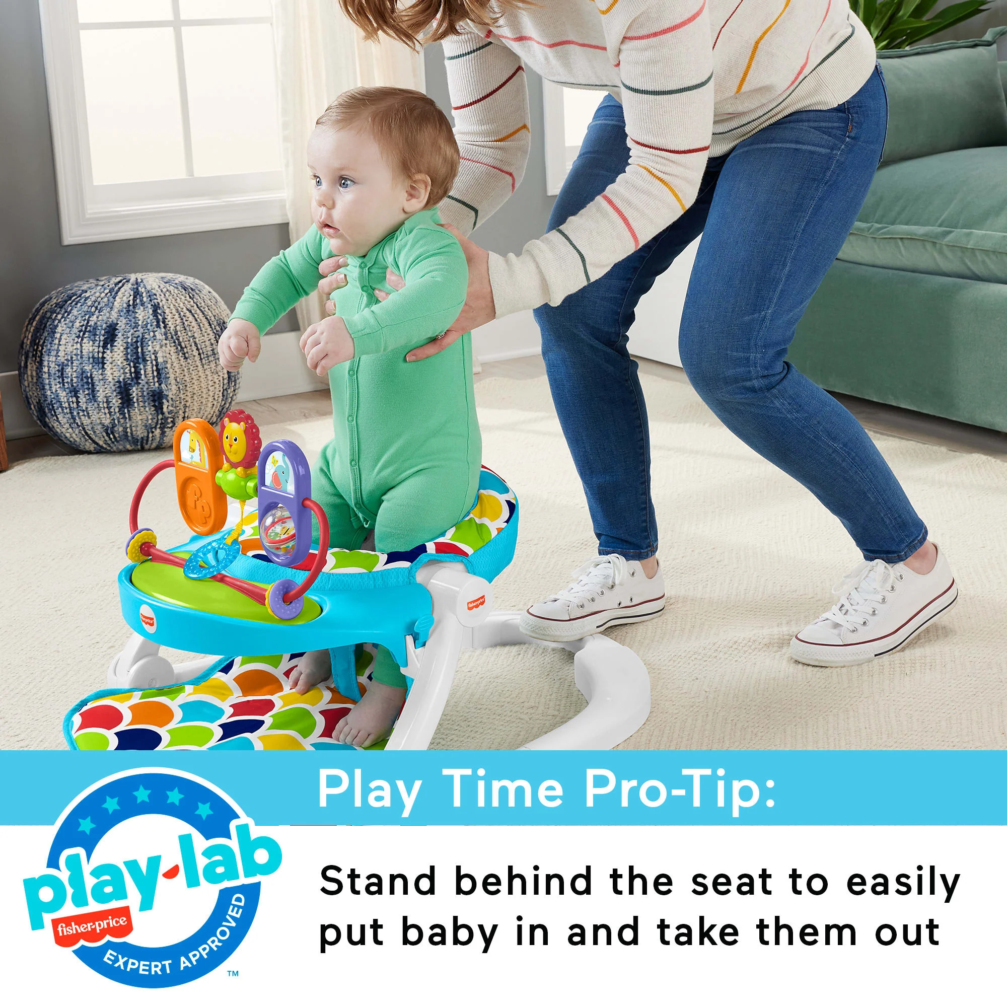 Fisher-Price Deluxe Sit-Me-Up Floor Seat With Toy Tray - Image 5
