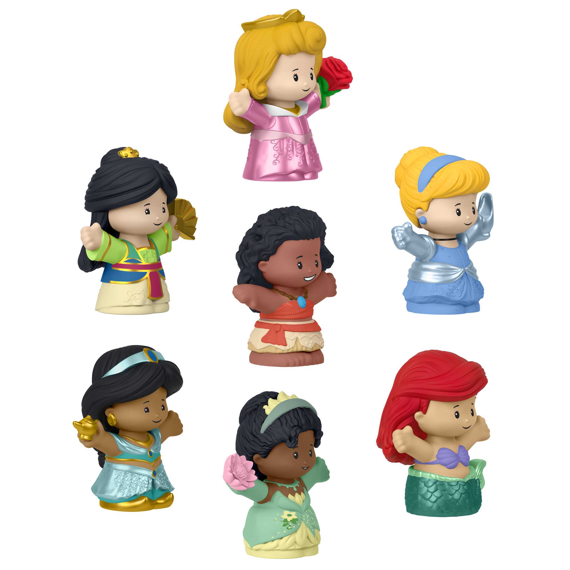Fisher-Price-Disney-Little People-Coffret Figurines Princesses, Bambin - Image 2