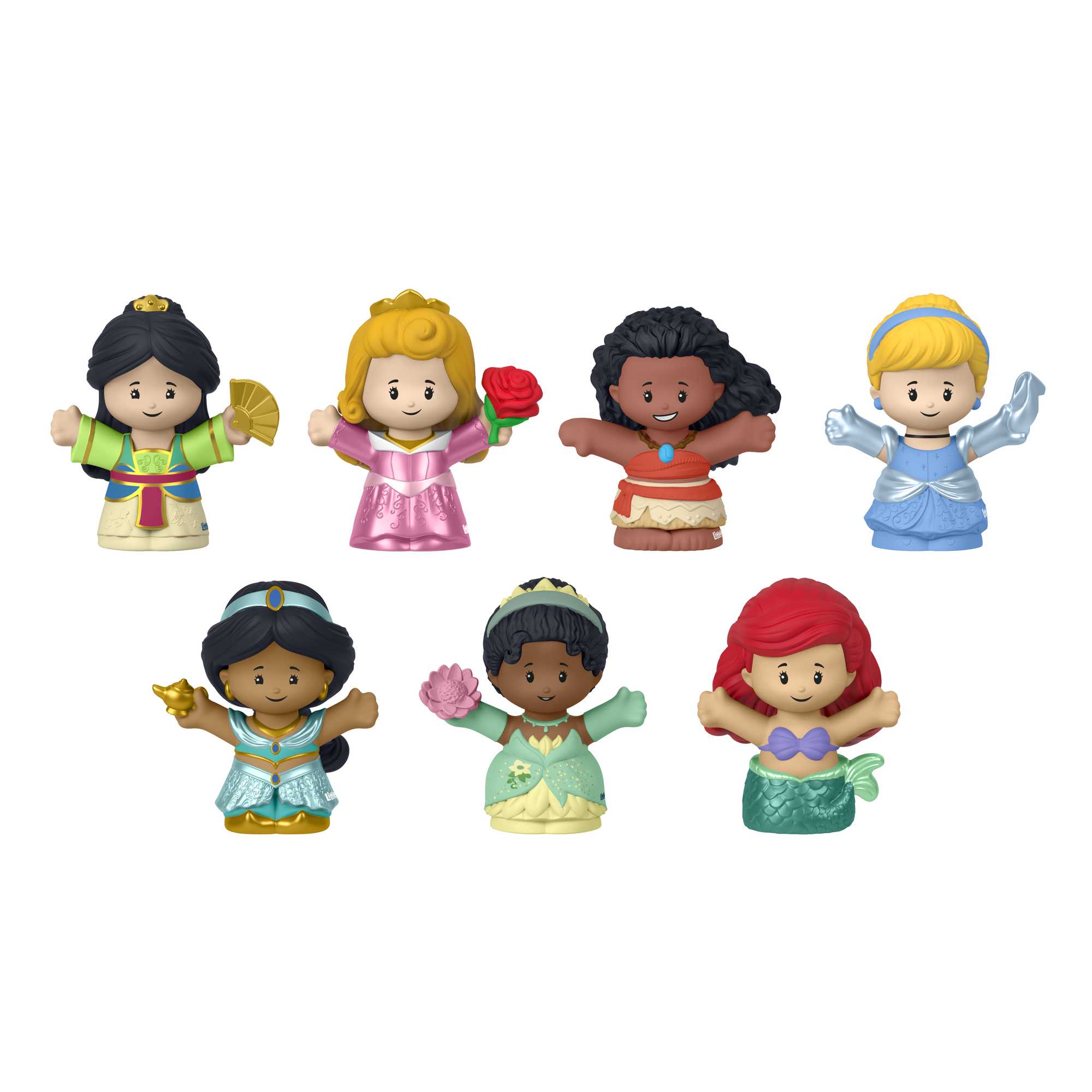 Fisher-Price-Disney-Little People-Coffret Figurines Princesses, Bambin - Image 4