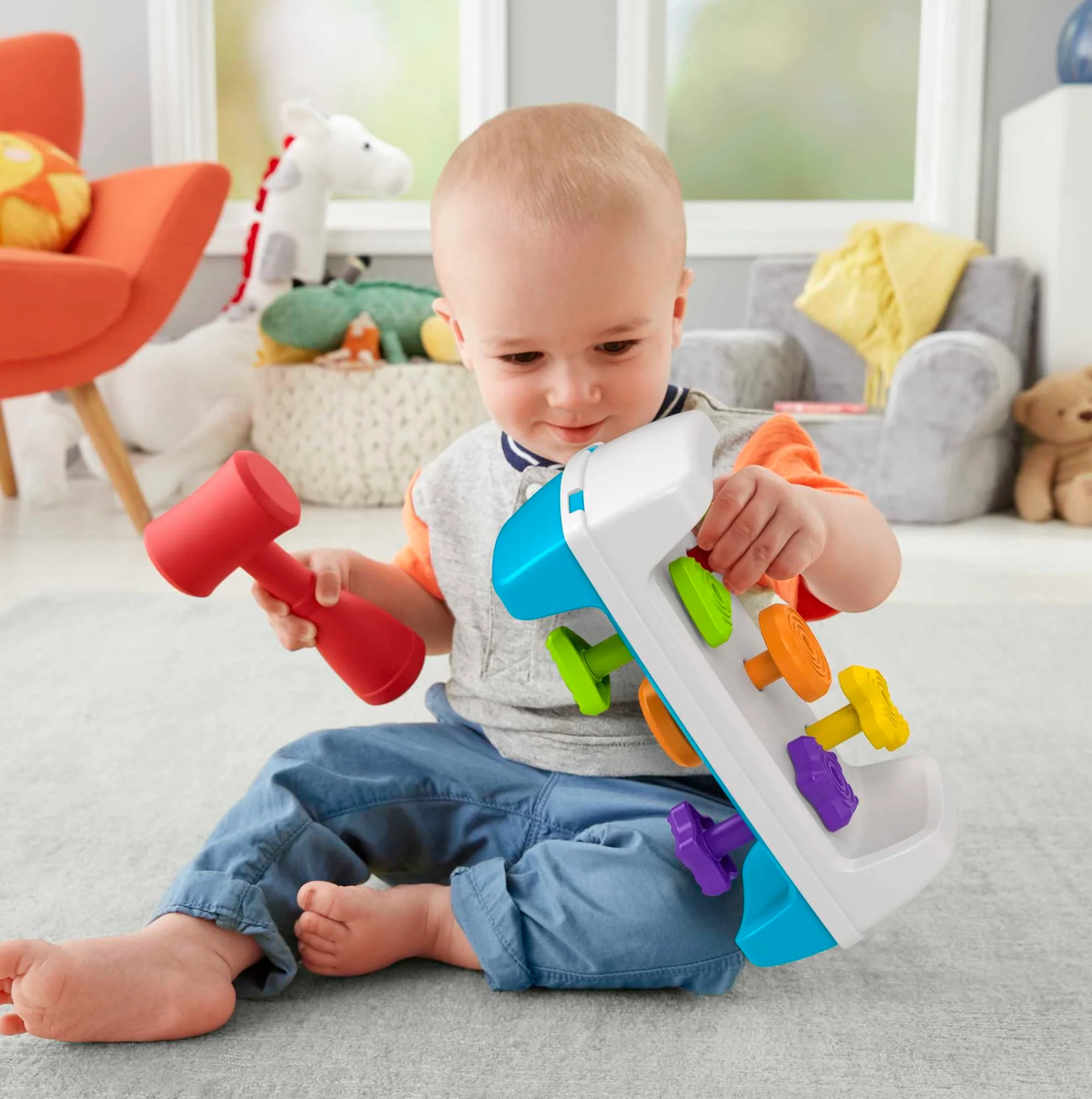 Établi Recto-Verso de Fisher-Price, Jouets à 2 Côtés Pour Bébés et Tout-Petits - Image 3
