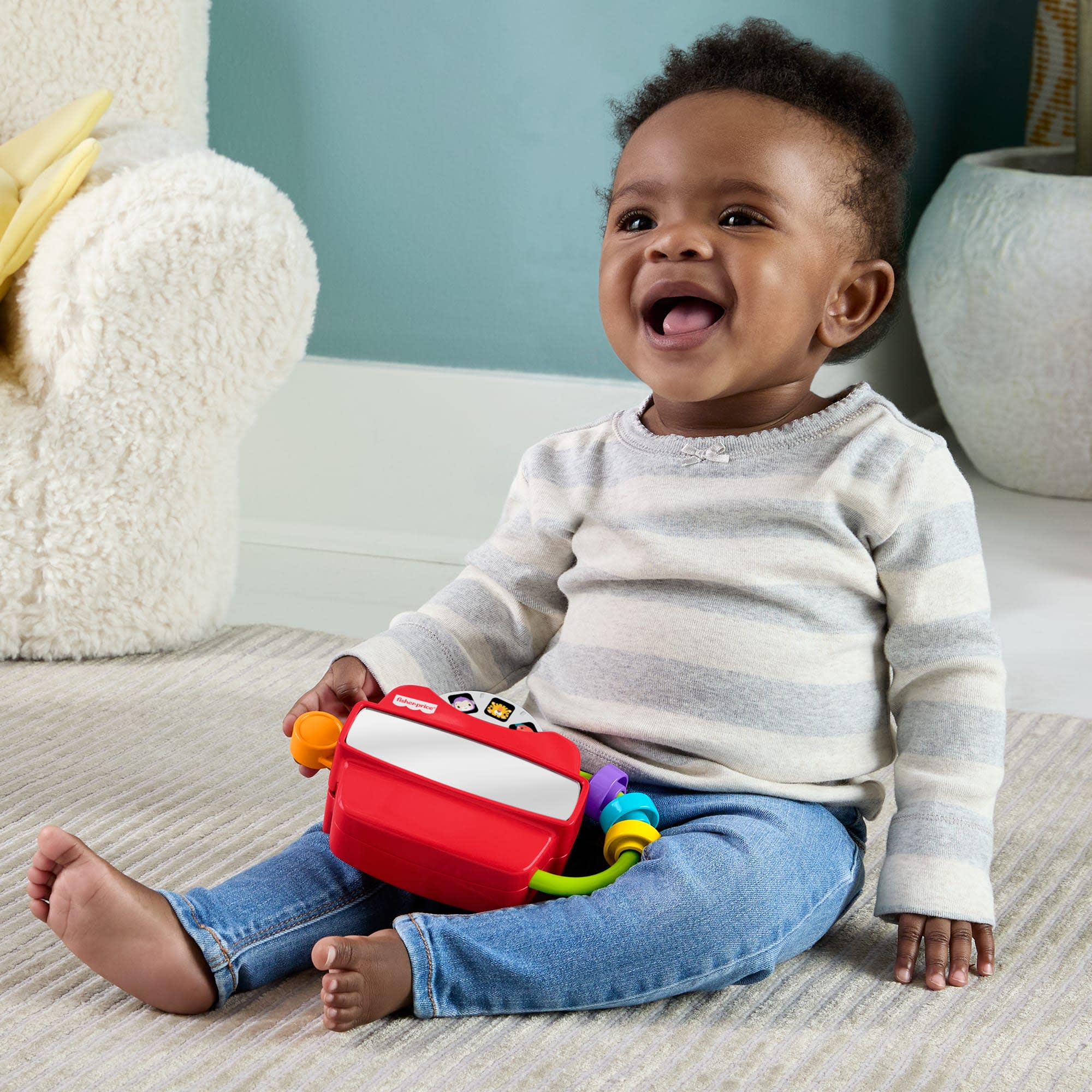 Fisher-Price Fidget Activity Viewer Baby Toy, Fine Motor Skill Developmental Play - Image 2
