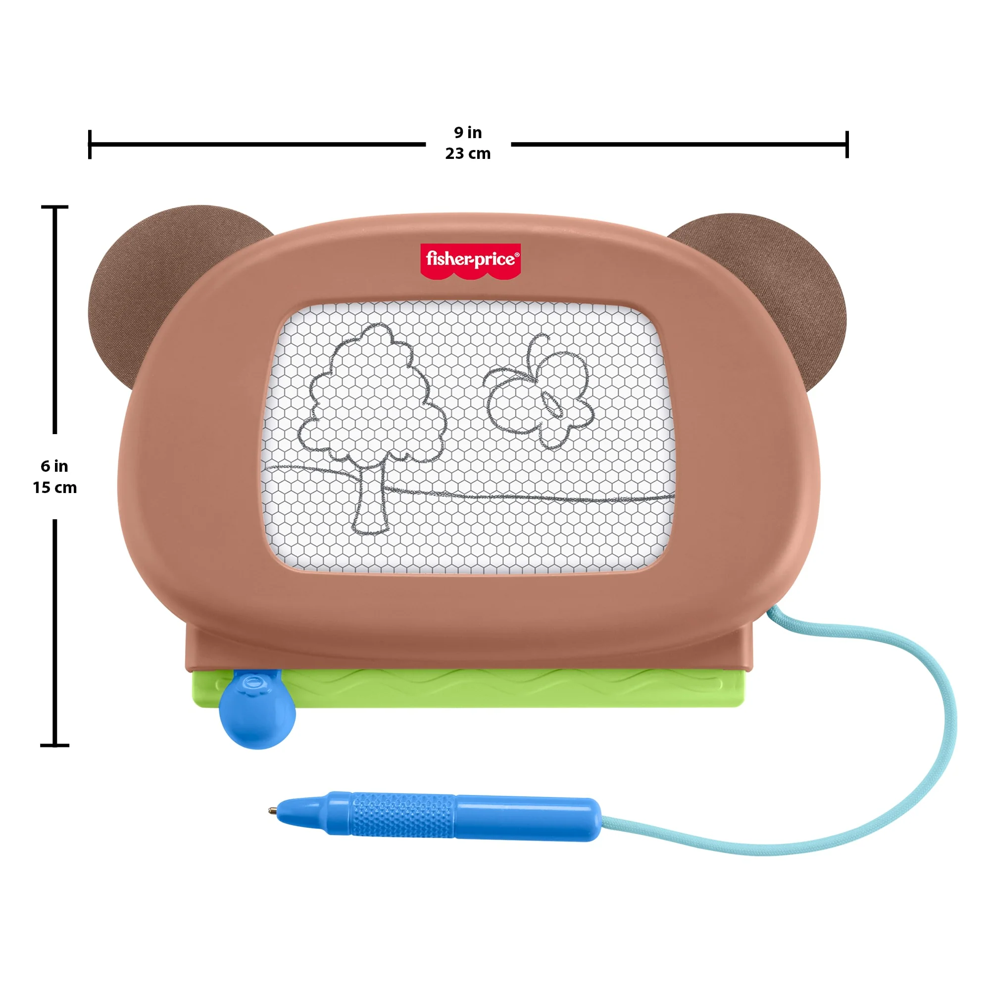Fisher-Price Friendship Forest Doodle Pro Brown Bear, Magnetic Writing & Drawing Tablet For Kids - Image 6