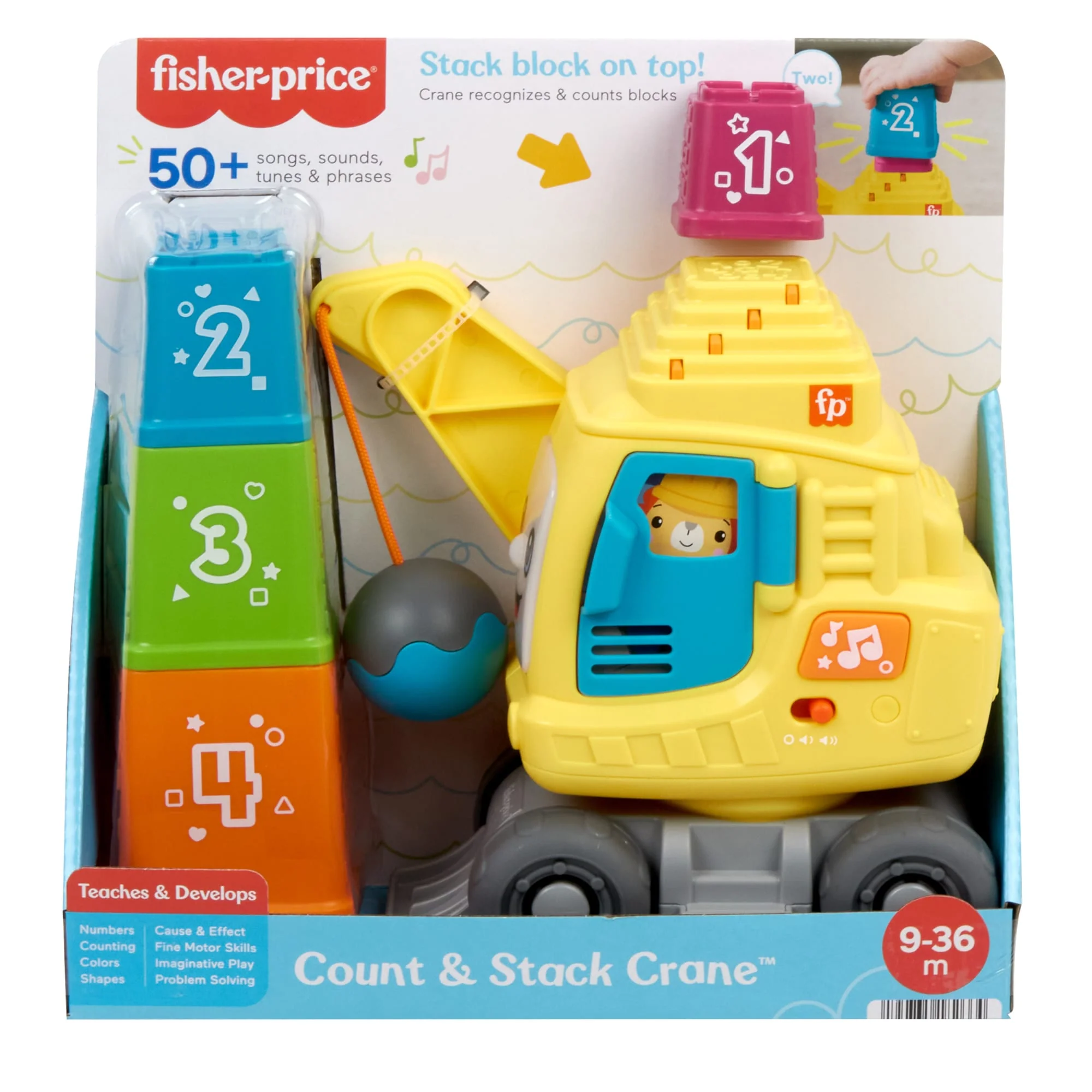 Fisher-Price  Grue Comptage et Empilage, Blocs, Lumières, Sons, Mult. - Image 5