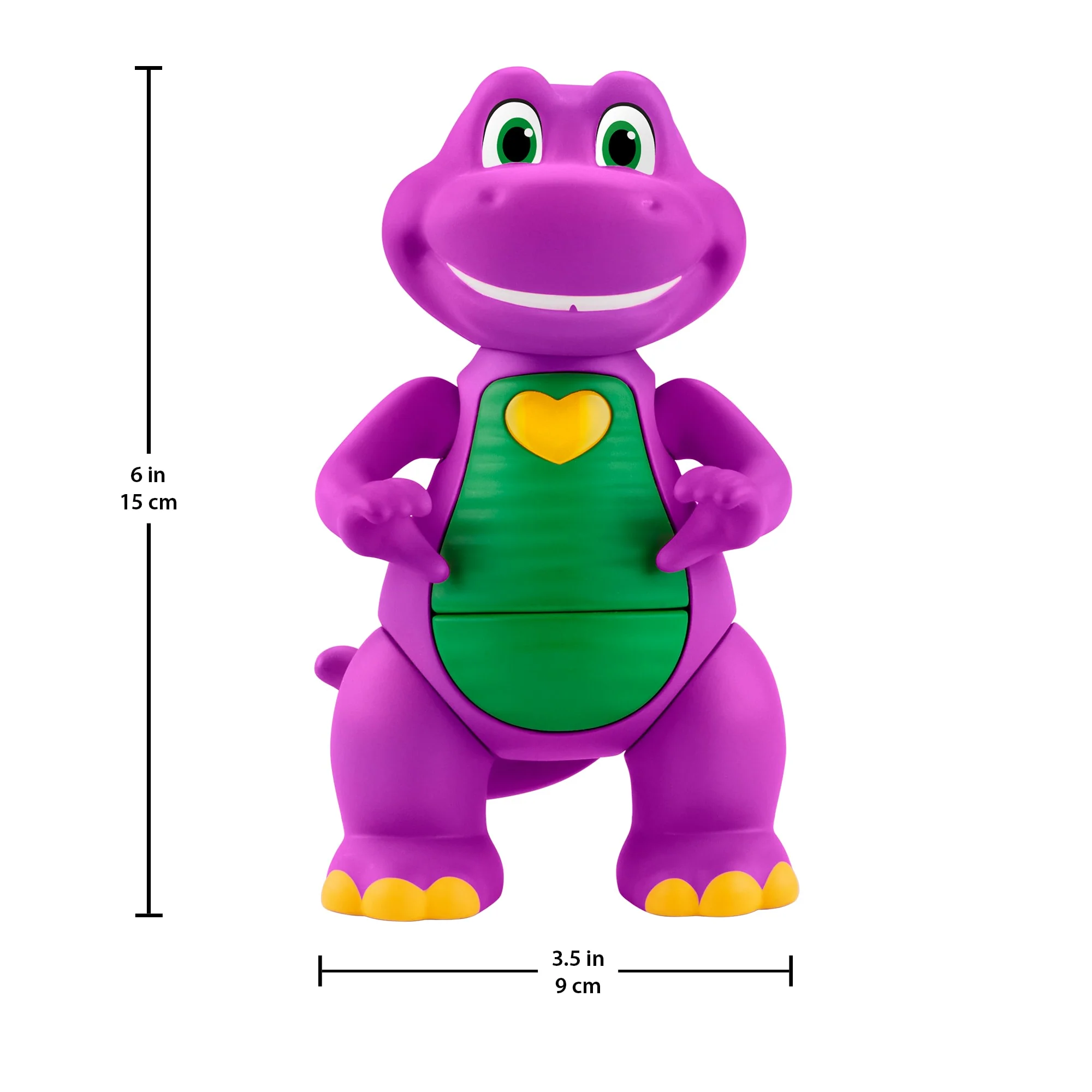 Fisher-Price Barney's World Heart Hands Barney Toy Figure With Music & Lights For Kids - Image 5