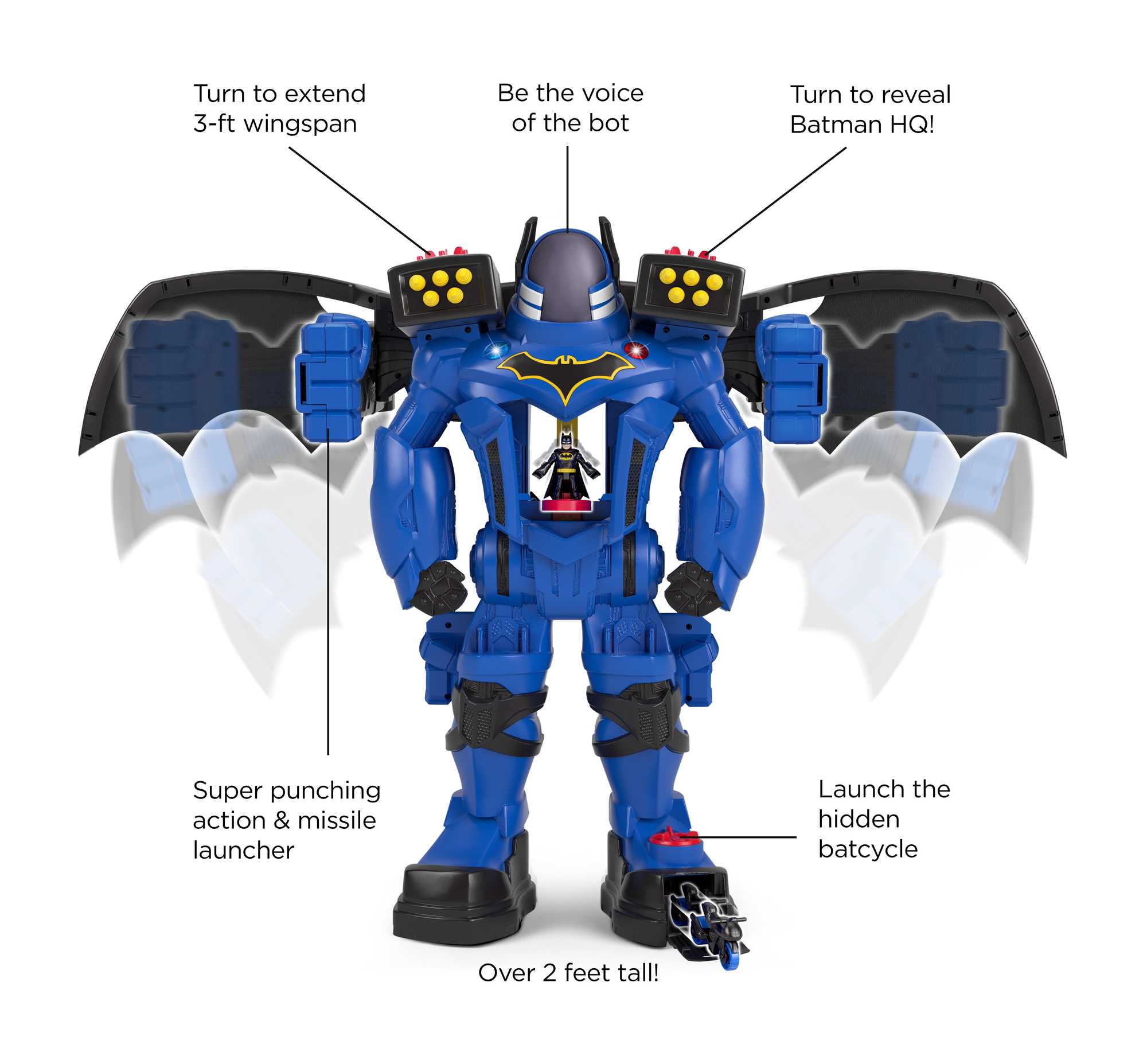 Fisher-Price Imaginext DC Super Friends Batbot Xtreme - Image 4