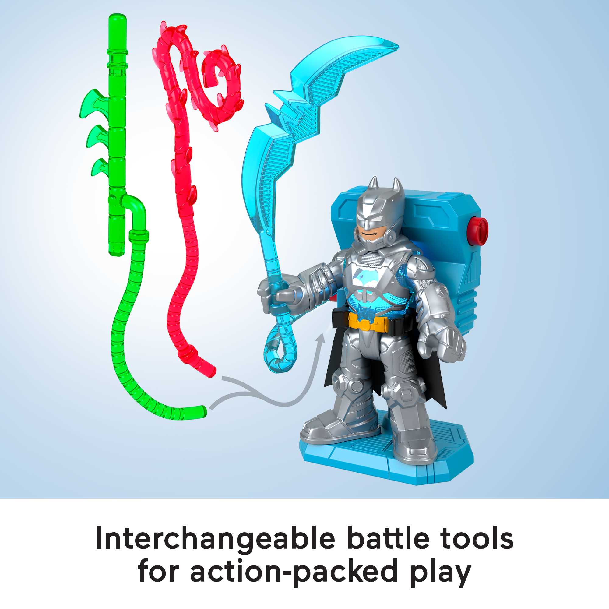 Imaginext DC Super Friends Batman Battle Multipack, 9-Piece Figure Set With Lights For Preschool Kids - Image 3