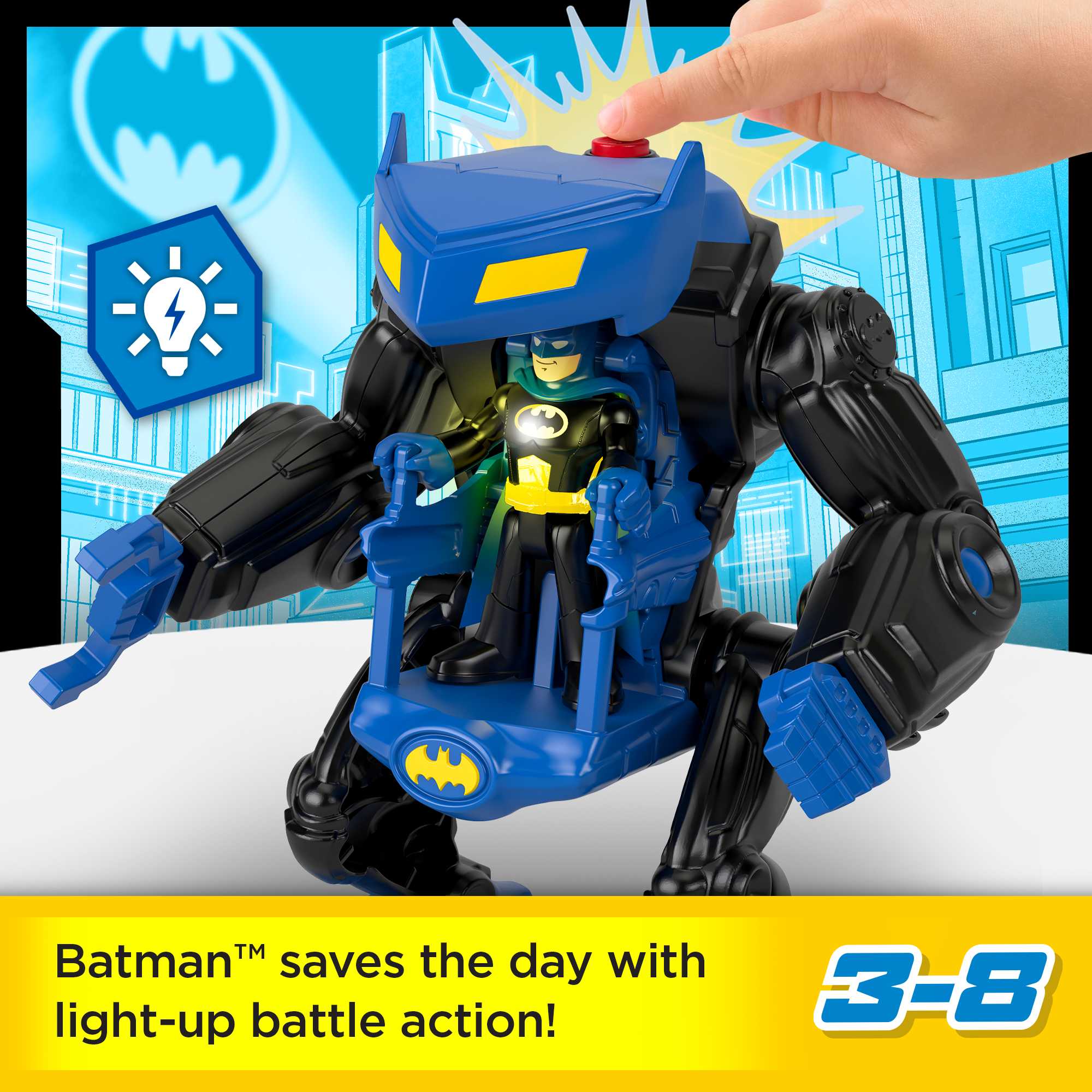 Fisher-Price Imaginext DC Super Friends Batman Battling Robot - Image 2