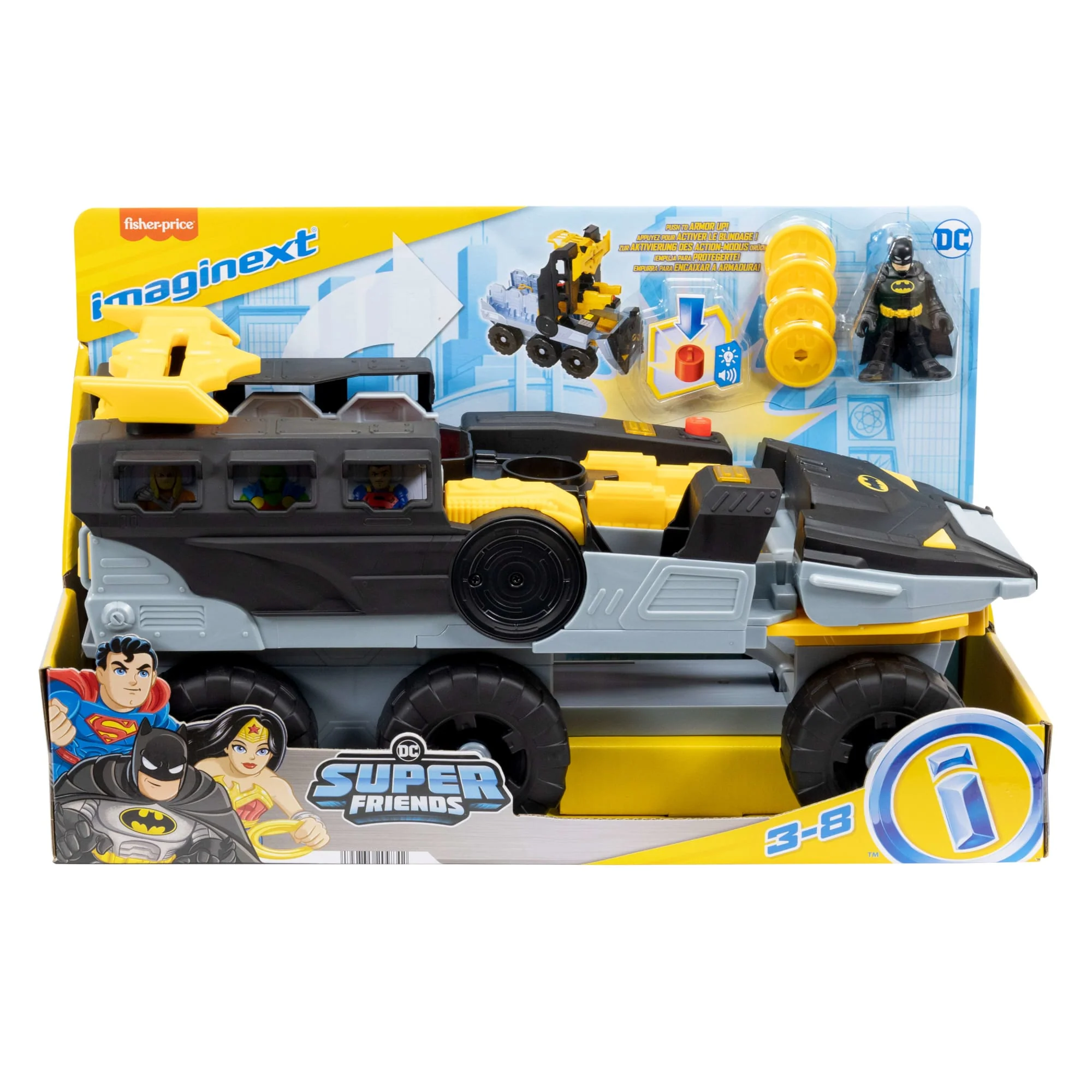 Imaginext DC Super Friends Transforming Bat-Tank With Batman Figure, Lights & Sounds - Image 6