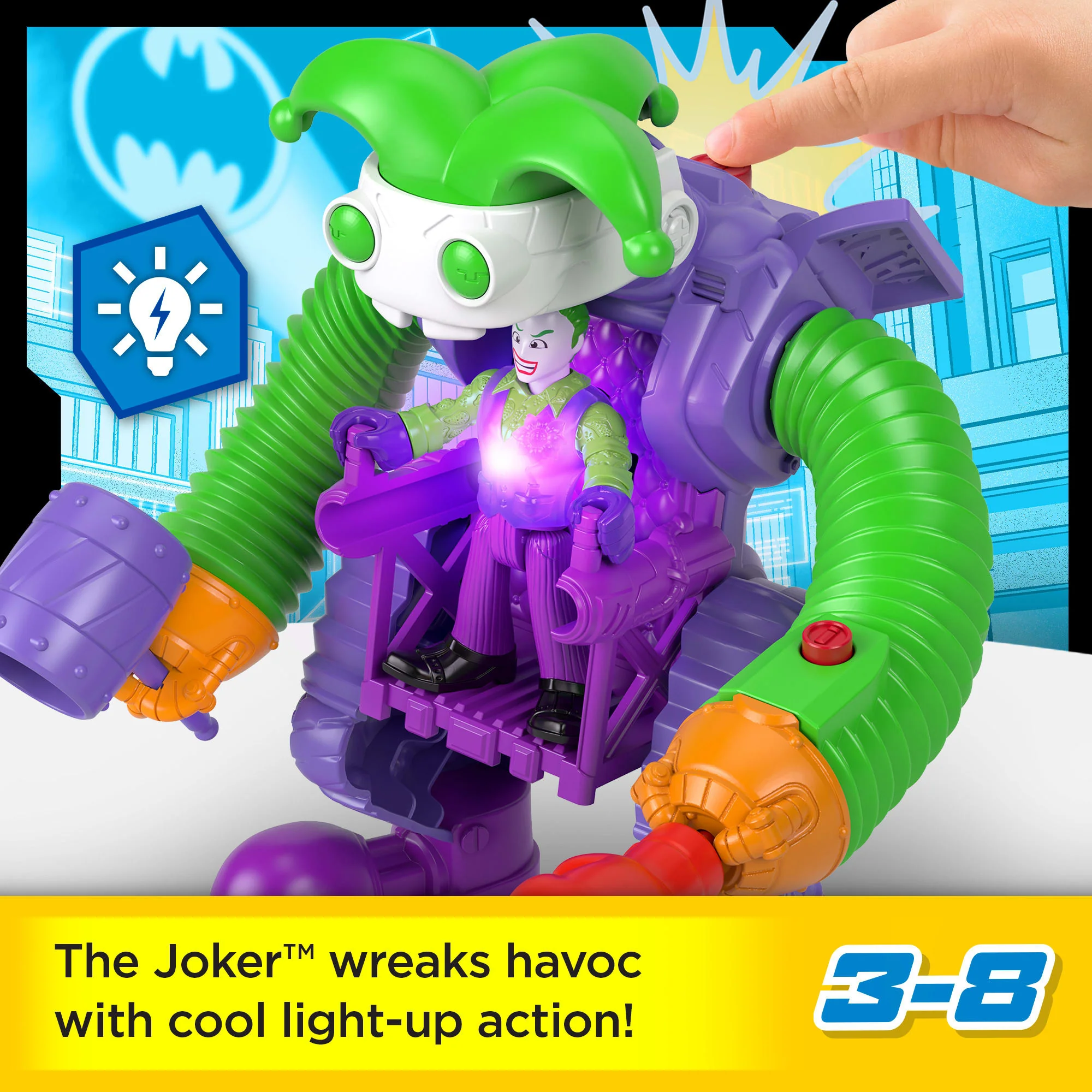 Fisher-Price Imaginext DC Super Friends The Joker Battling Robot - Image 2