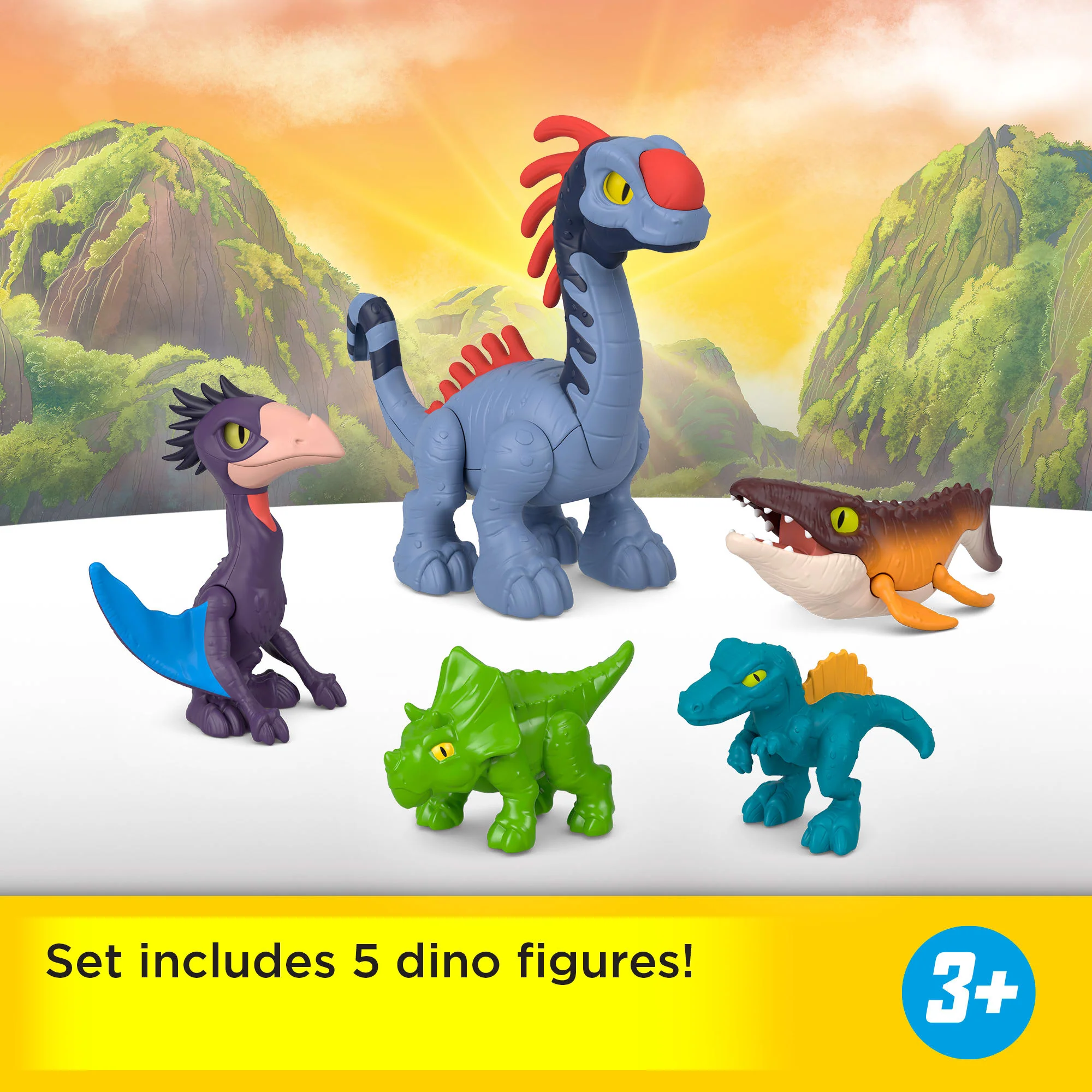 Fisher-Price Imaginext Jurassic World Rebirth Set With 6 Action Figures, Launcher & Accessories - Image 2